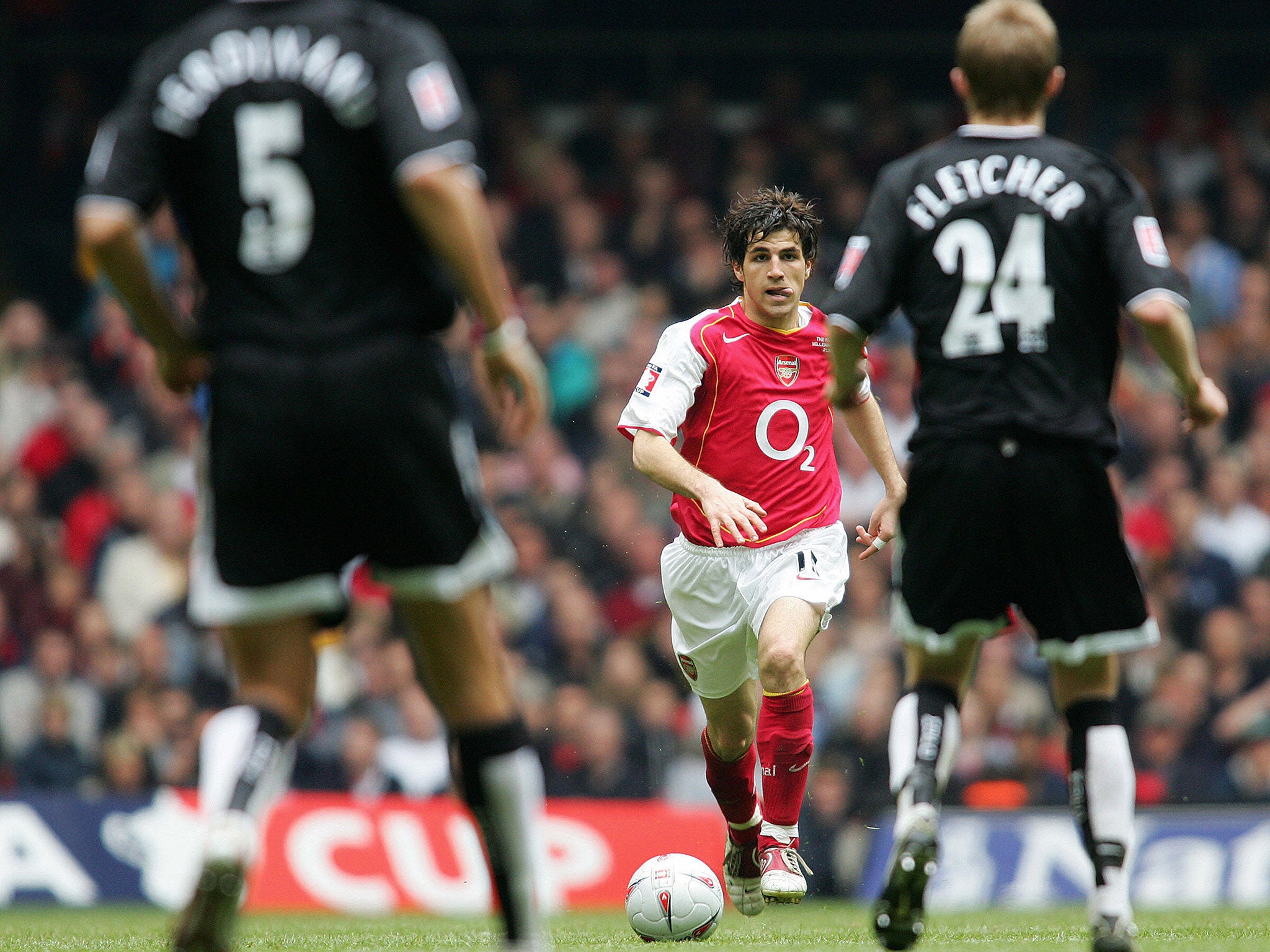 Cesc Fabregas won the FA Cup in 2005 as an 18-year-old up-and-comer at Arsenal