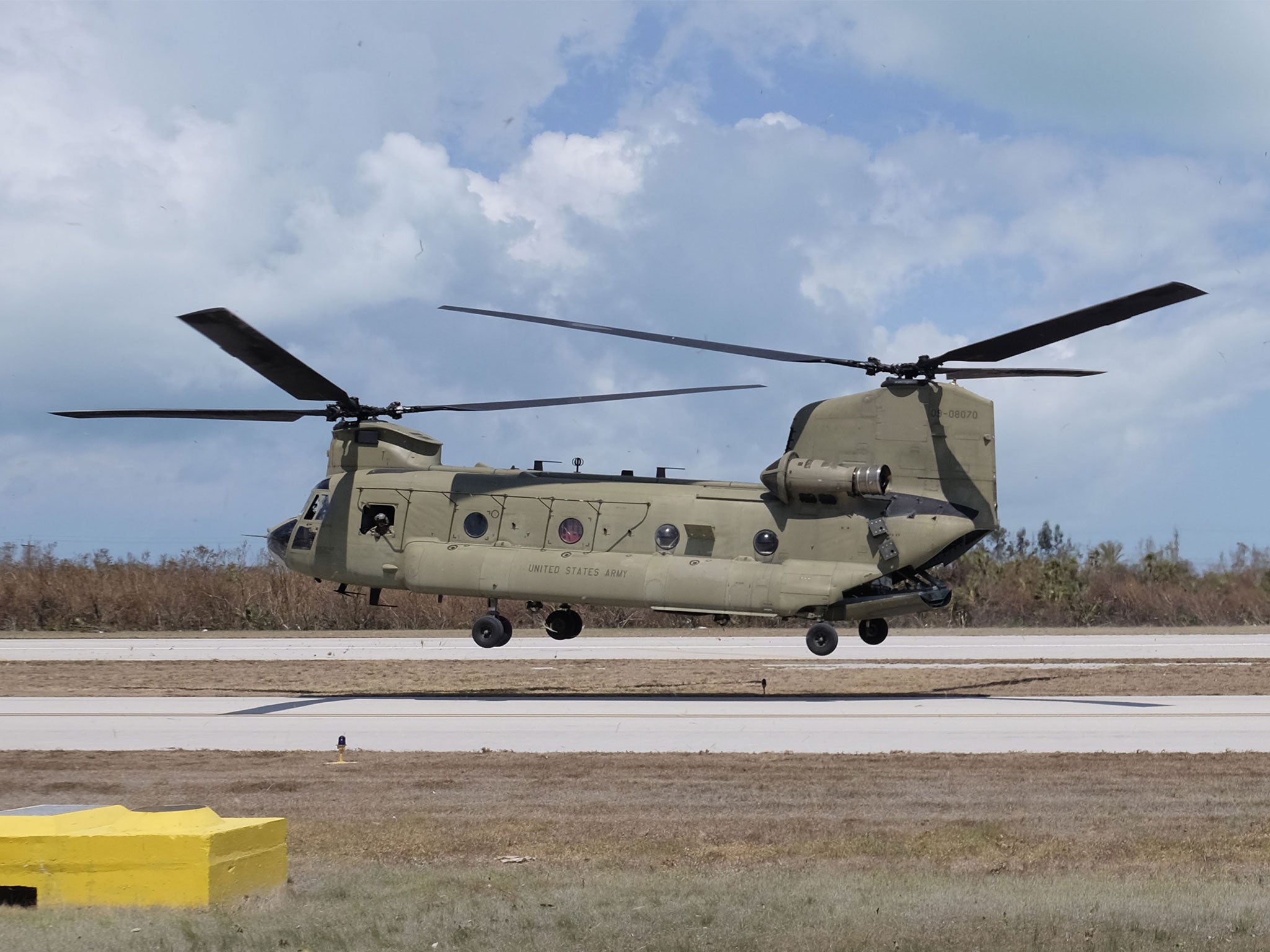 The box fell from a US Army helicopter operating at Fort Bliss