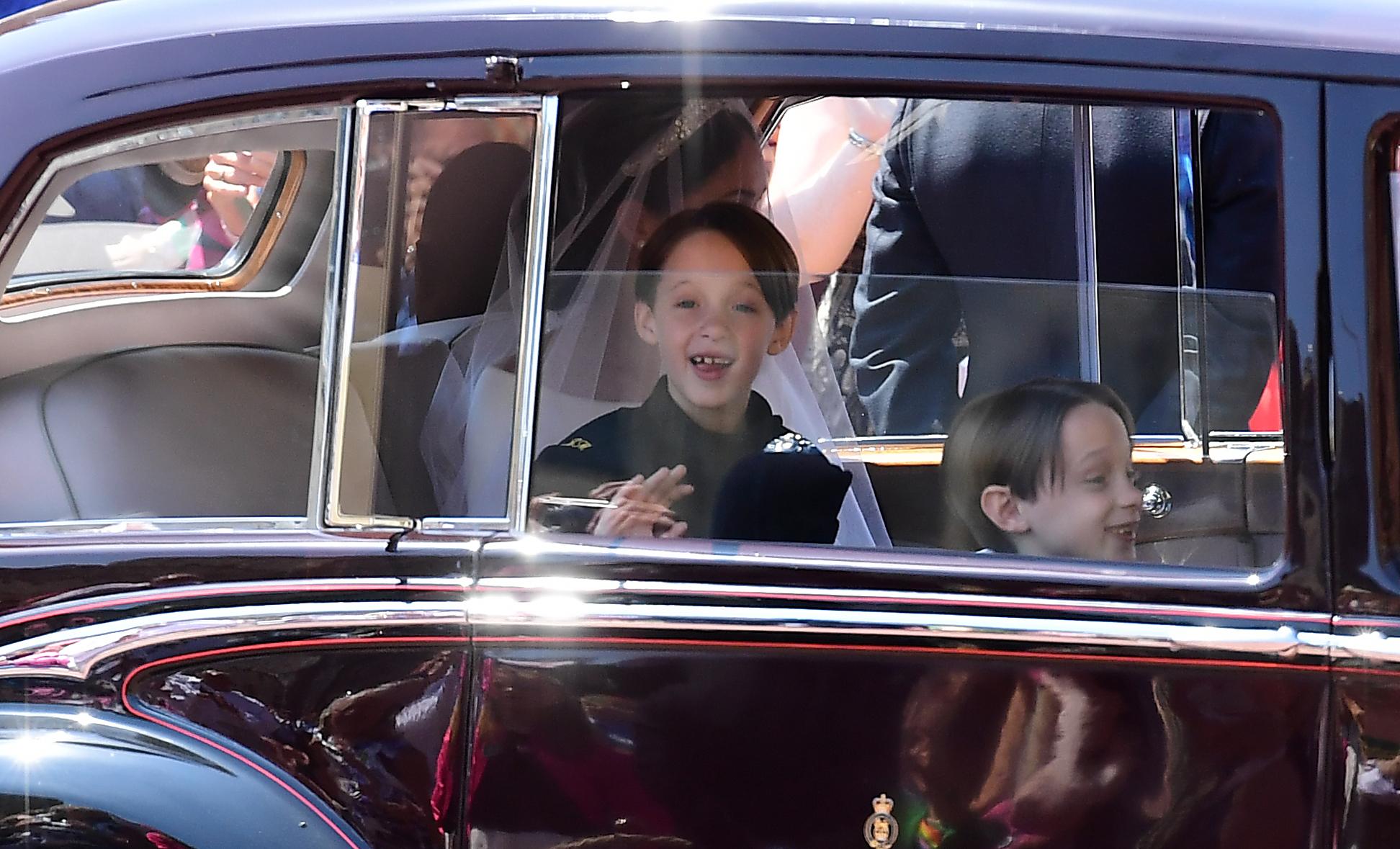 The pageboy who stole the show, going viral on Twitter with his excitement