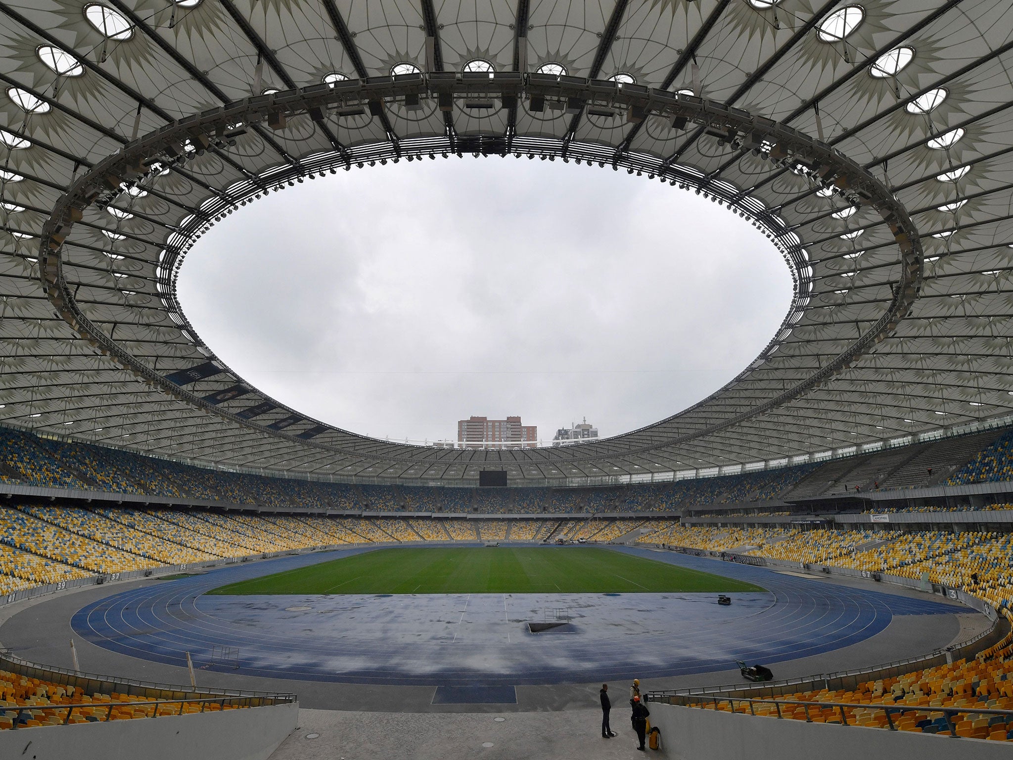 The Olimpiyskiy Stadium will host next Saturday’s final