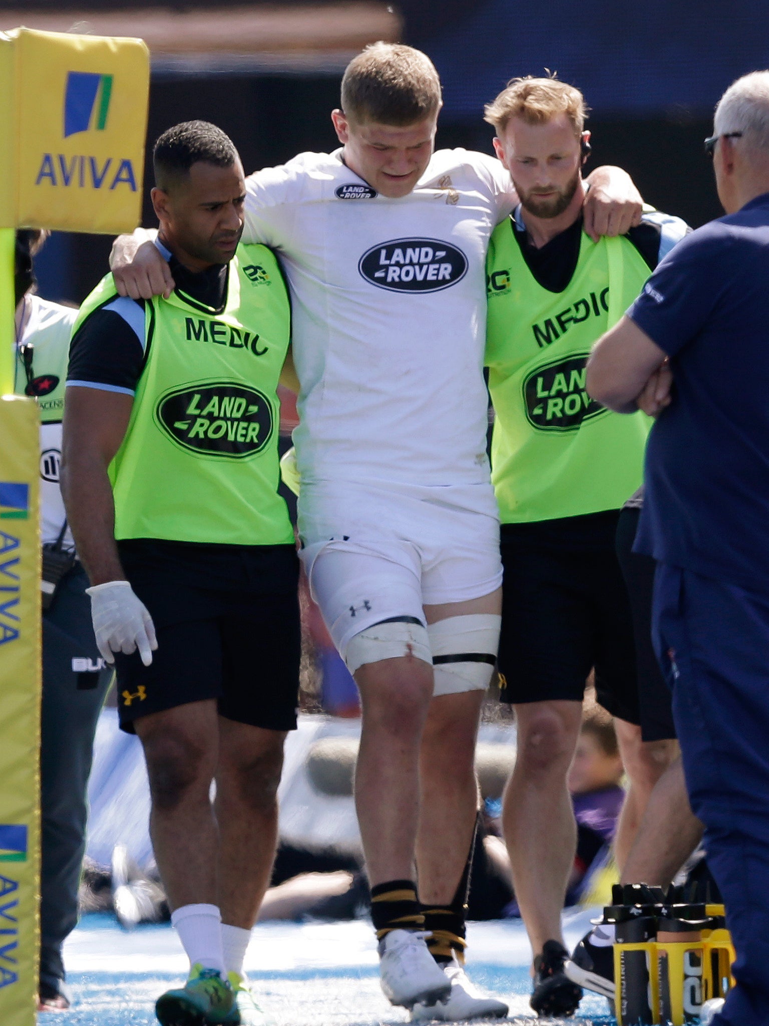 Jack WIllis will miss a year of rugby after injuring his knee at Allianz Park