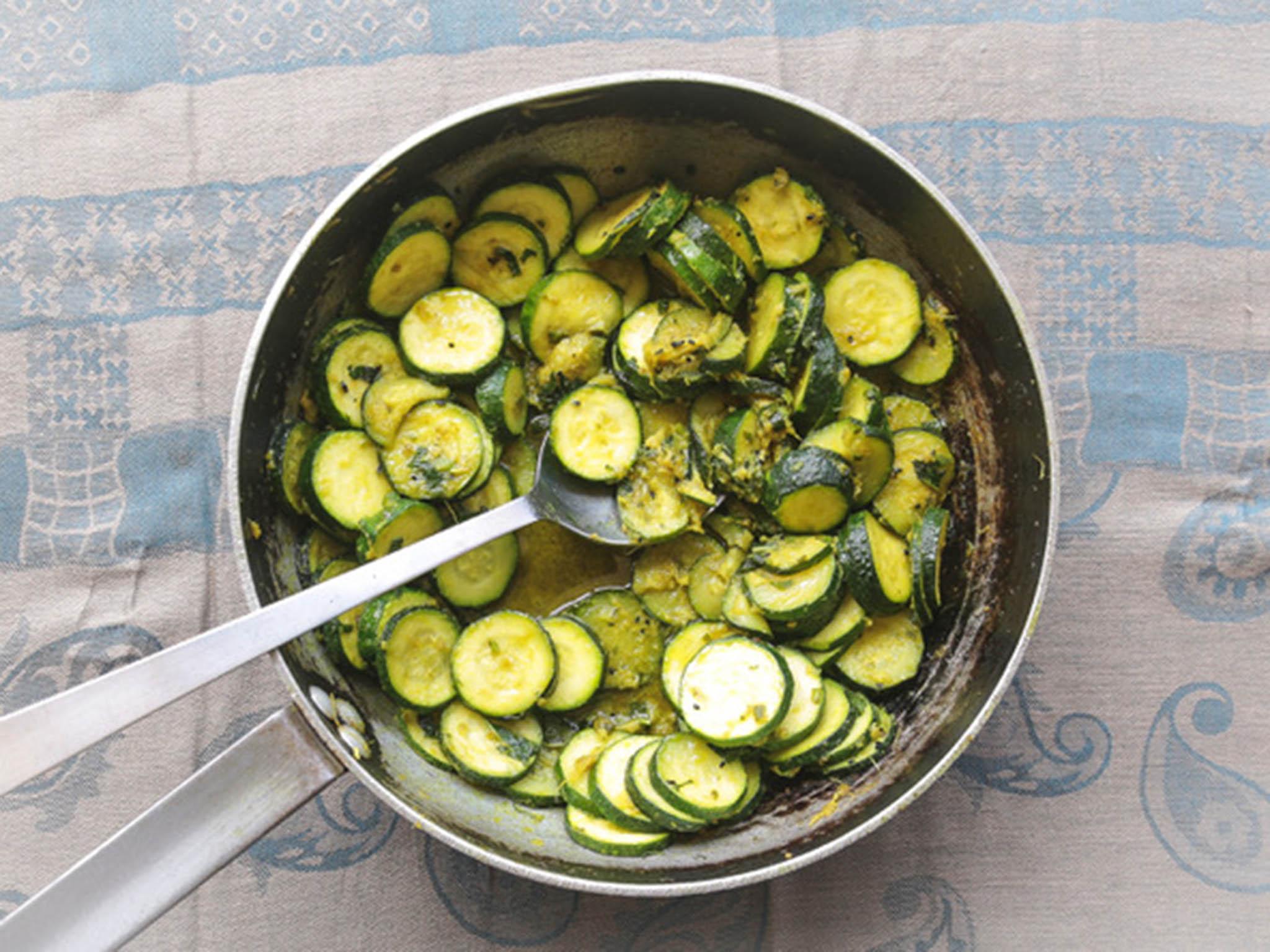 In India, I grew up eating taroi in this dish, but as courgette is very similar it can easily be substituted (Ros Atkinson)