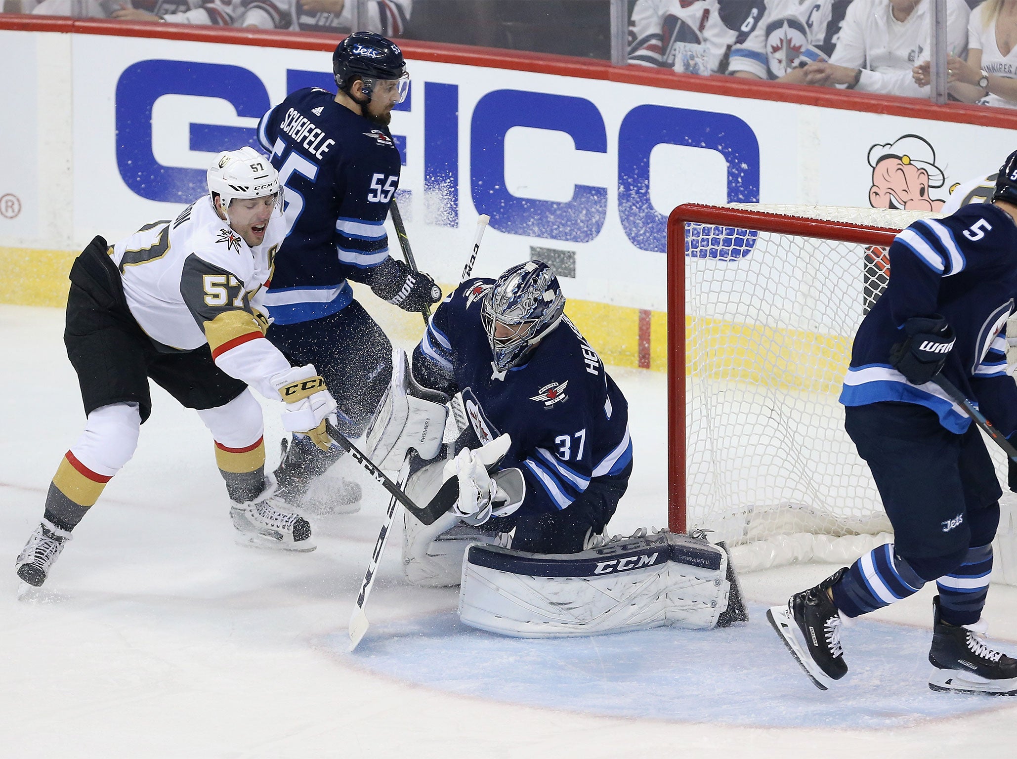 Winnipeg were favourites but found themselves eliminated by the Golden Knights