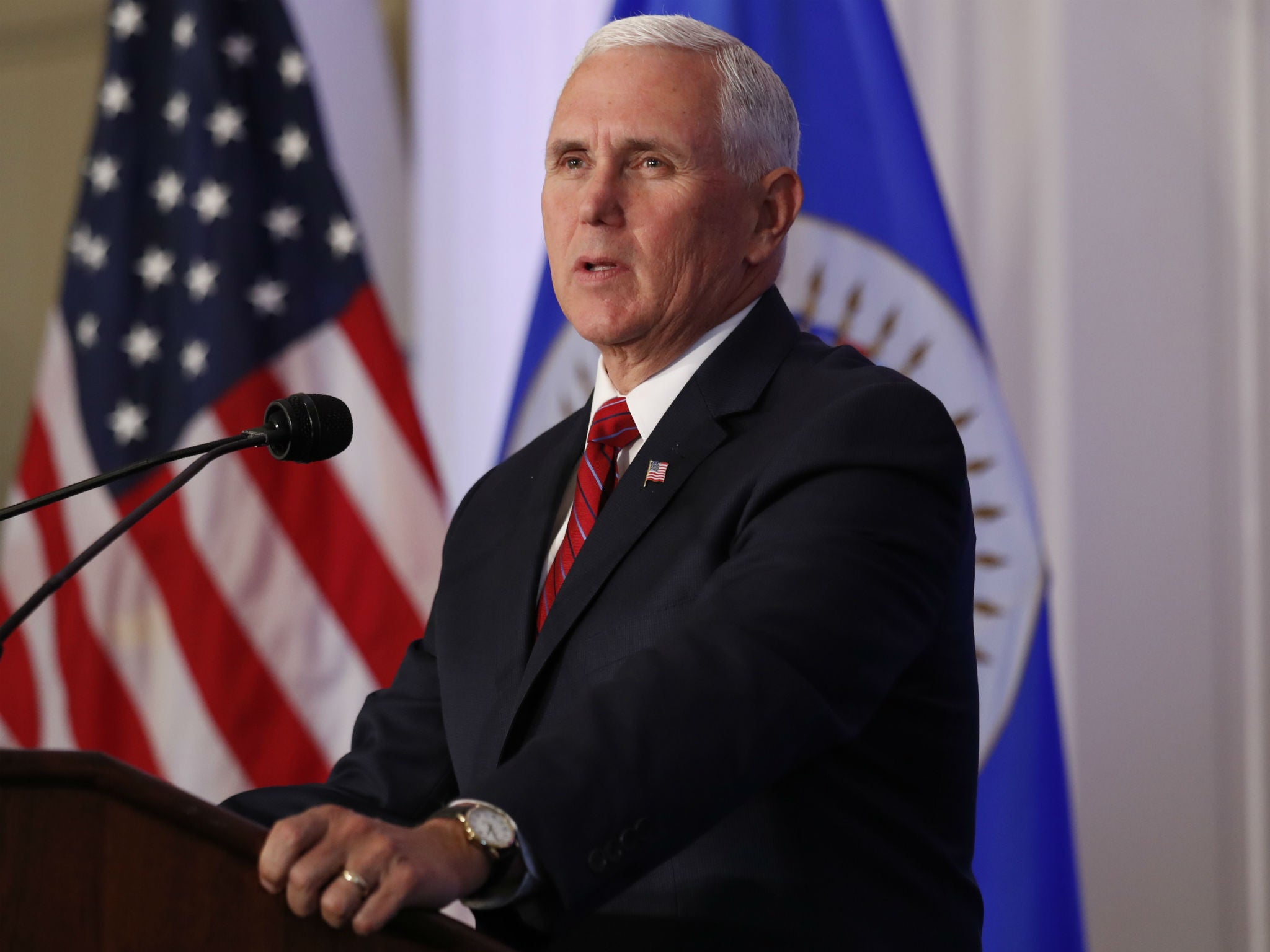 Mike Pence earlier this month urged members of the Organisation of American States to isolate the Venezuelan regime