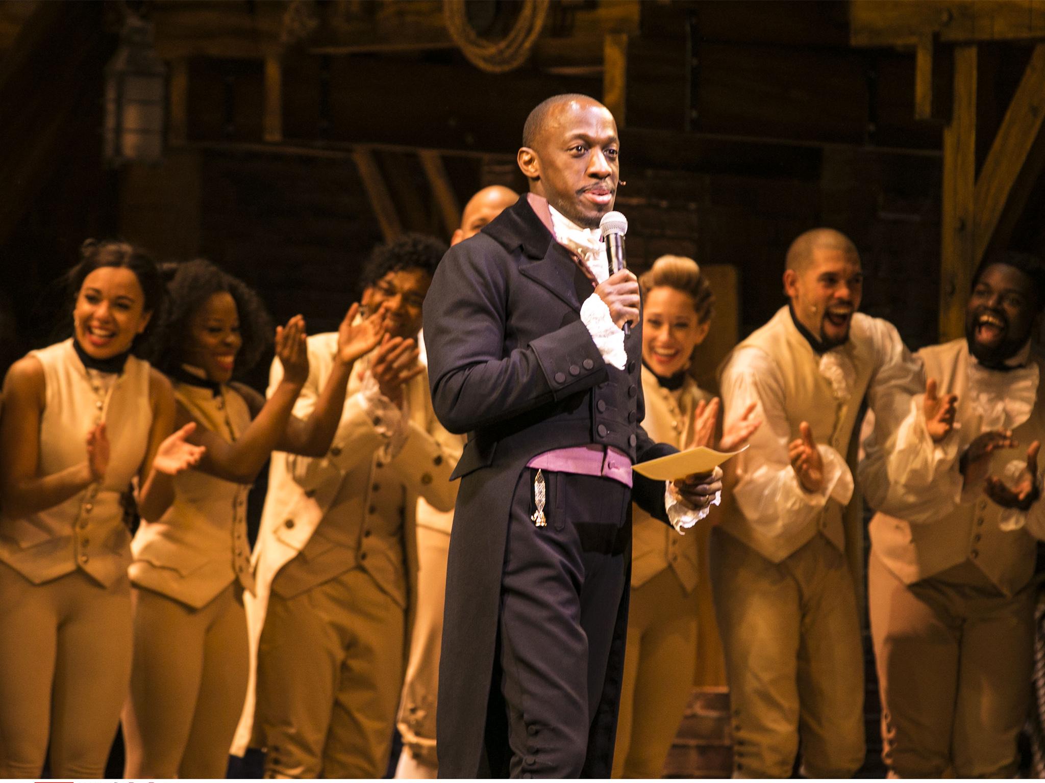 The script of ‘Hamilton’ lands a spot on the firm’s list (Rex)