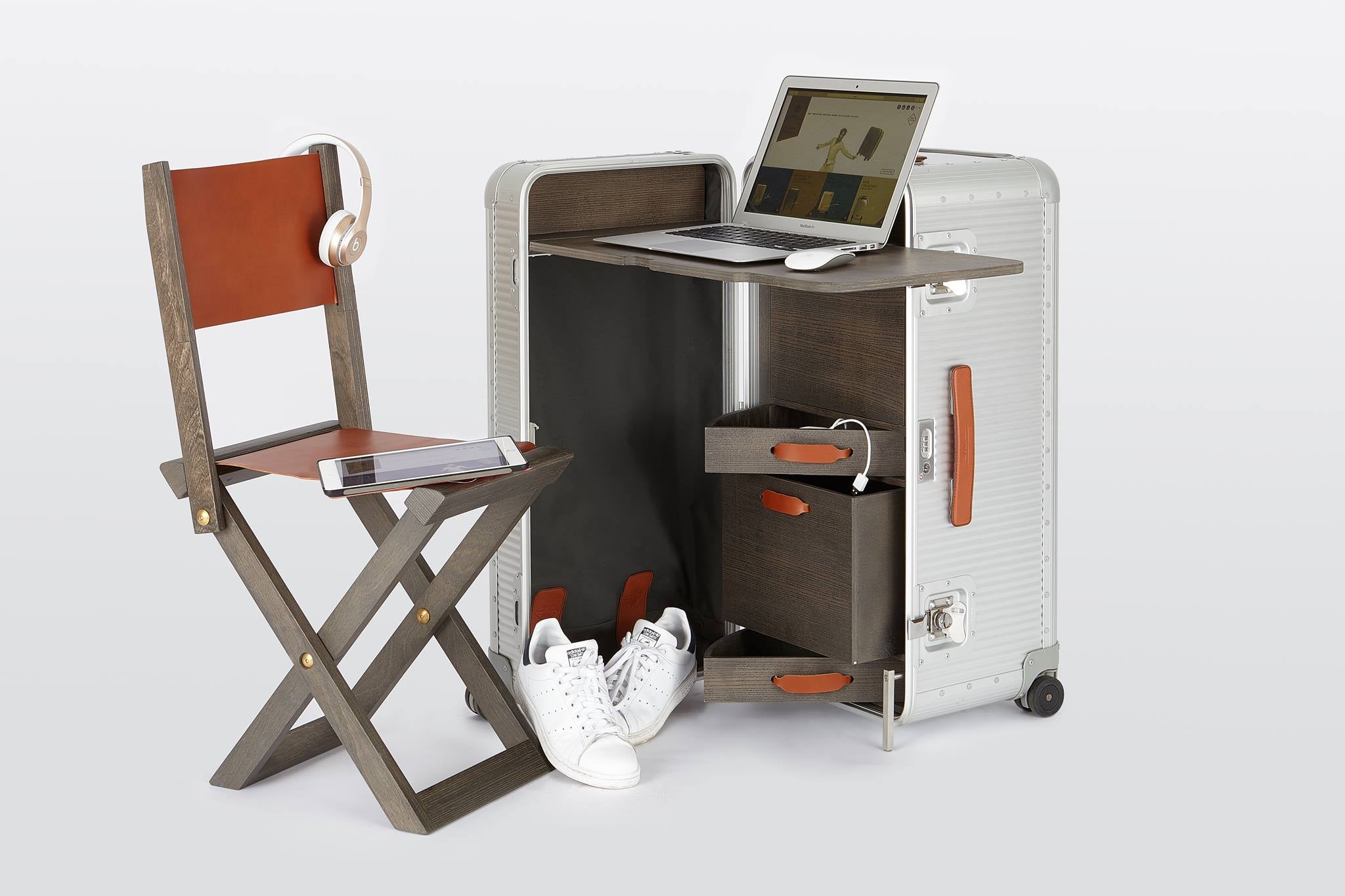 The Marc Sadler Workstation, with fold-out chair