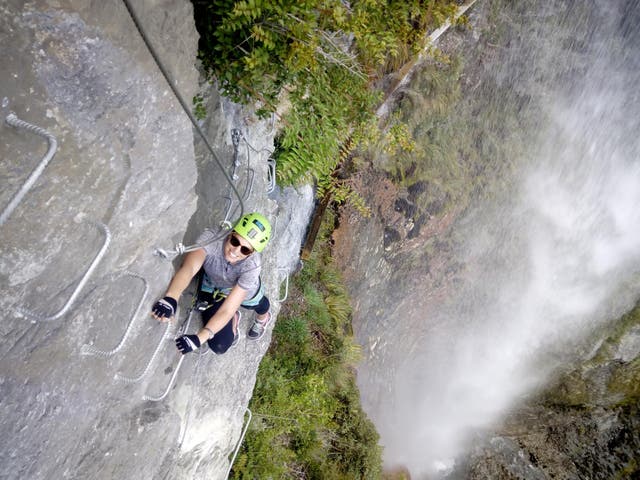 Don't look down: the 'via ferrata' requires a head for heights