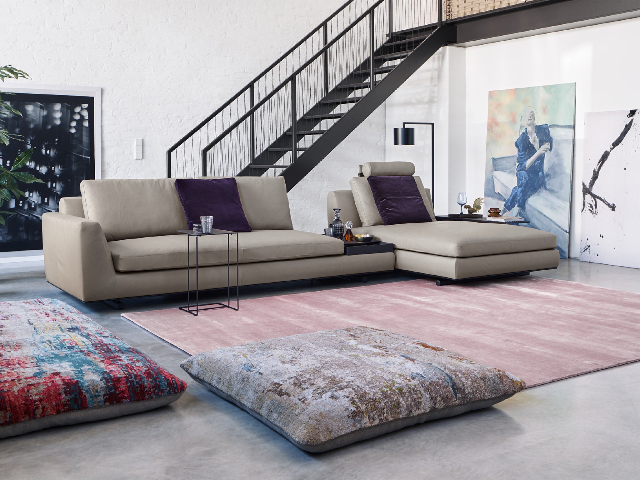 Integrating pink in your furnishings can make a contemporary statement