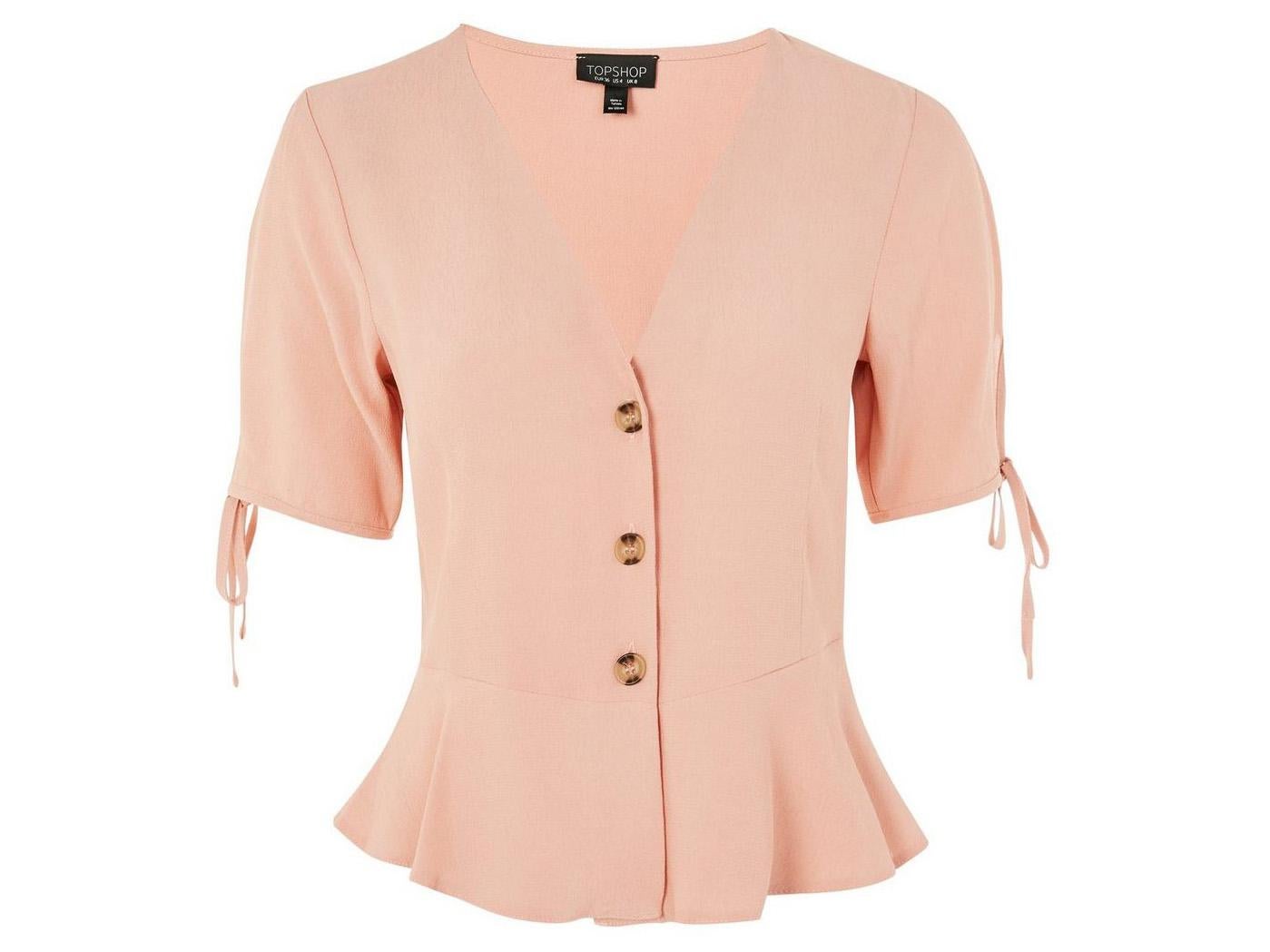 Button-down blouse, £26, Topshop