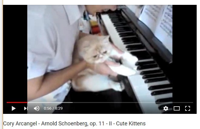 'Arnold Schoenberg, op. 11 - II - Cute Kittens', by Cory Arcangel