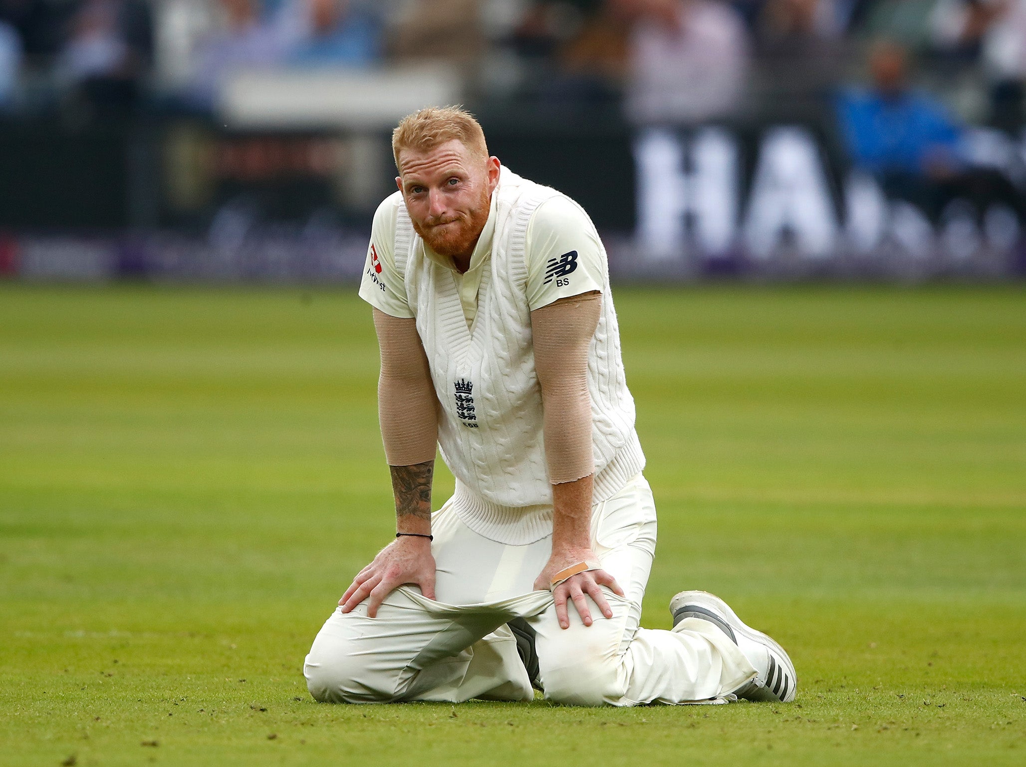 Ben Stokes dropped an opportunity late in the day