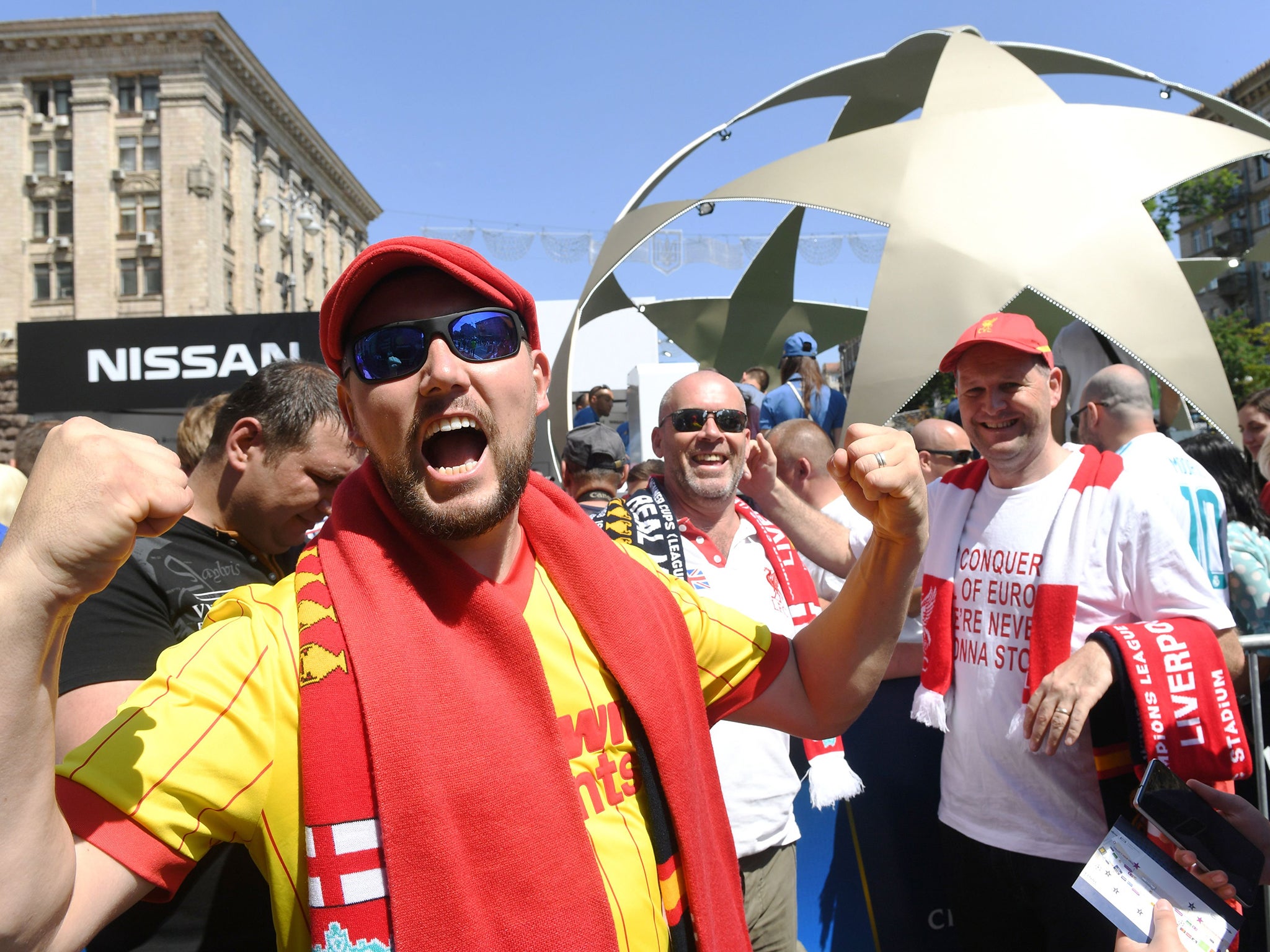 Fears have increased over the safety of Liverpool supporters in Kiev (Getty)