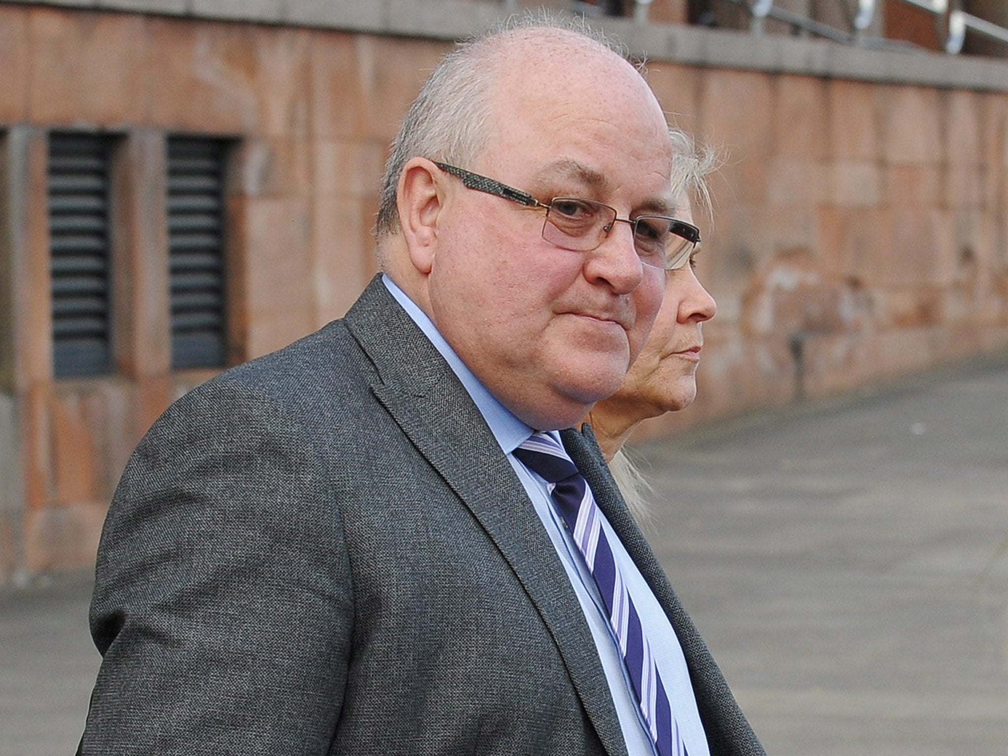 Former Age Concern boss John Briers leaving Newcastle Crown Court