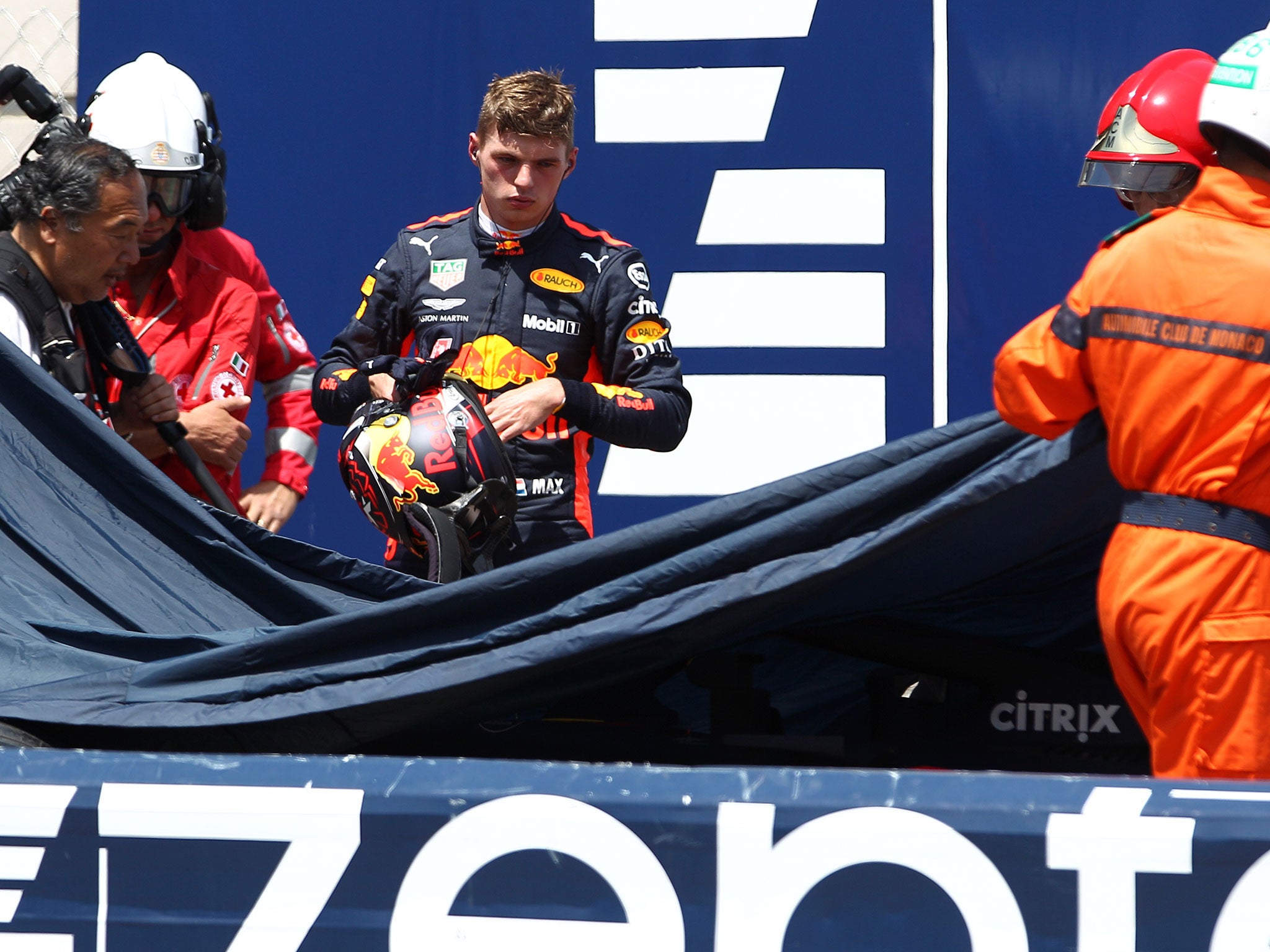 Verstappen crashed early on in the final practice