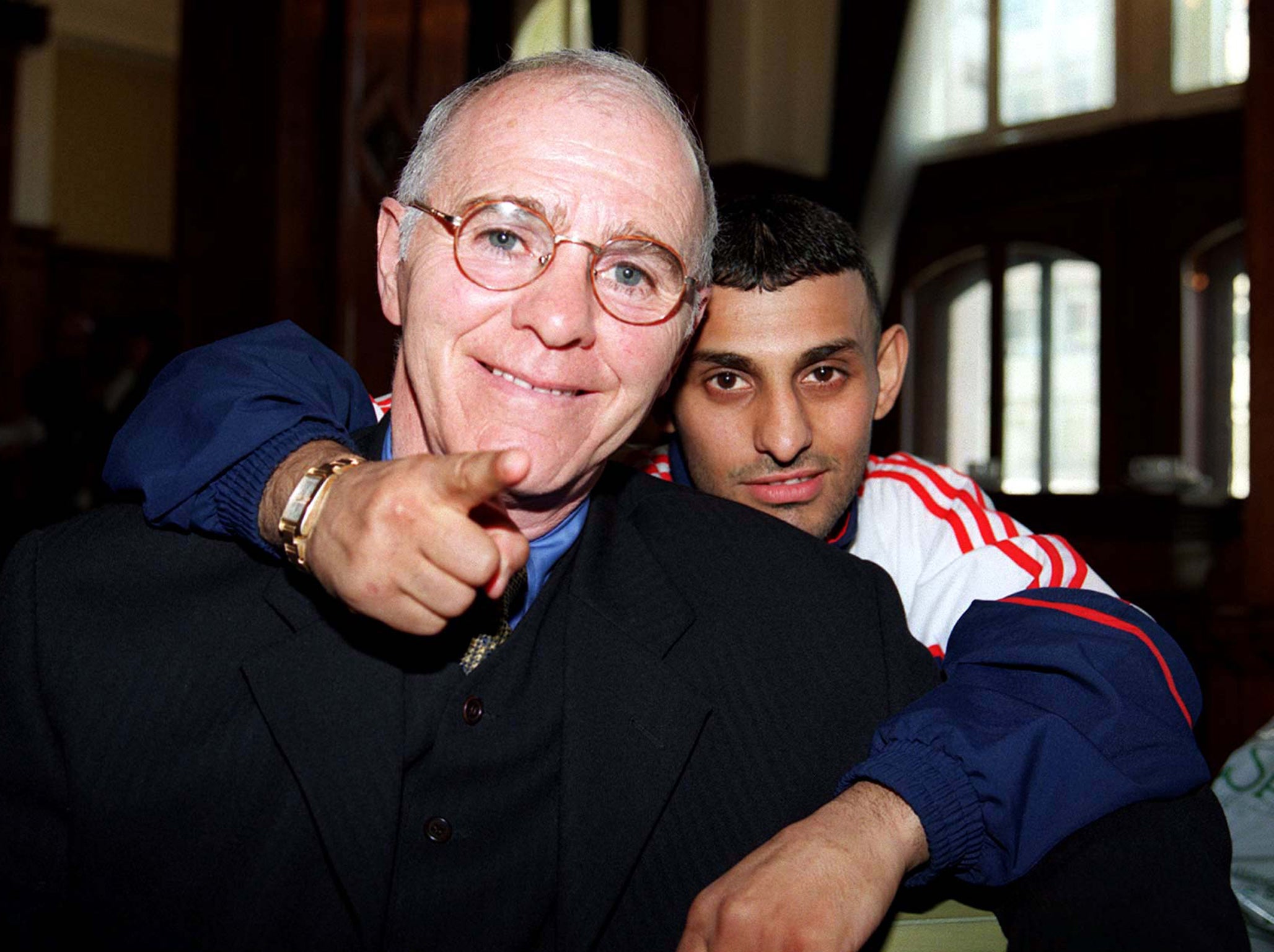 Brendan Ingle with one of his greatest pupils: Prince Naseem