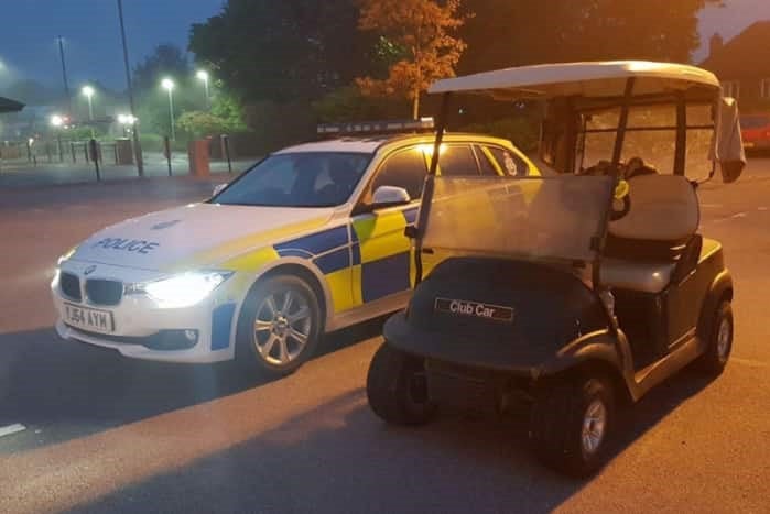 North Yorkshire Police stop 'stolen' golf buggy