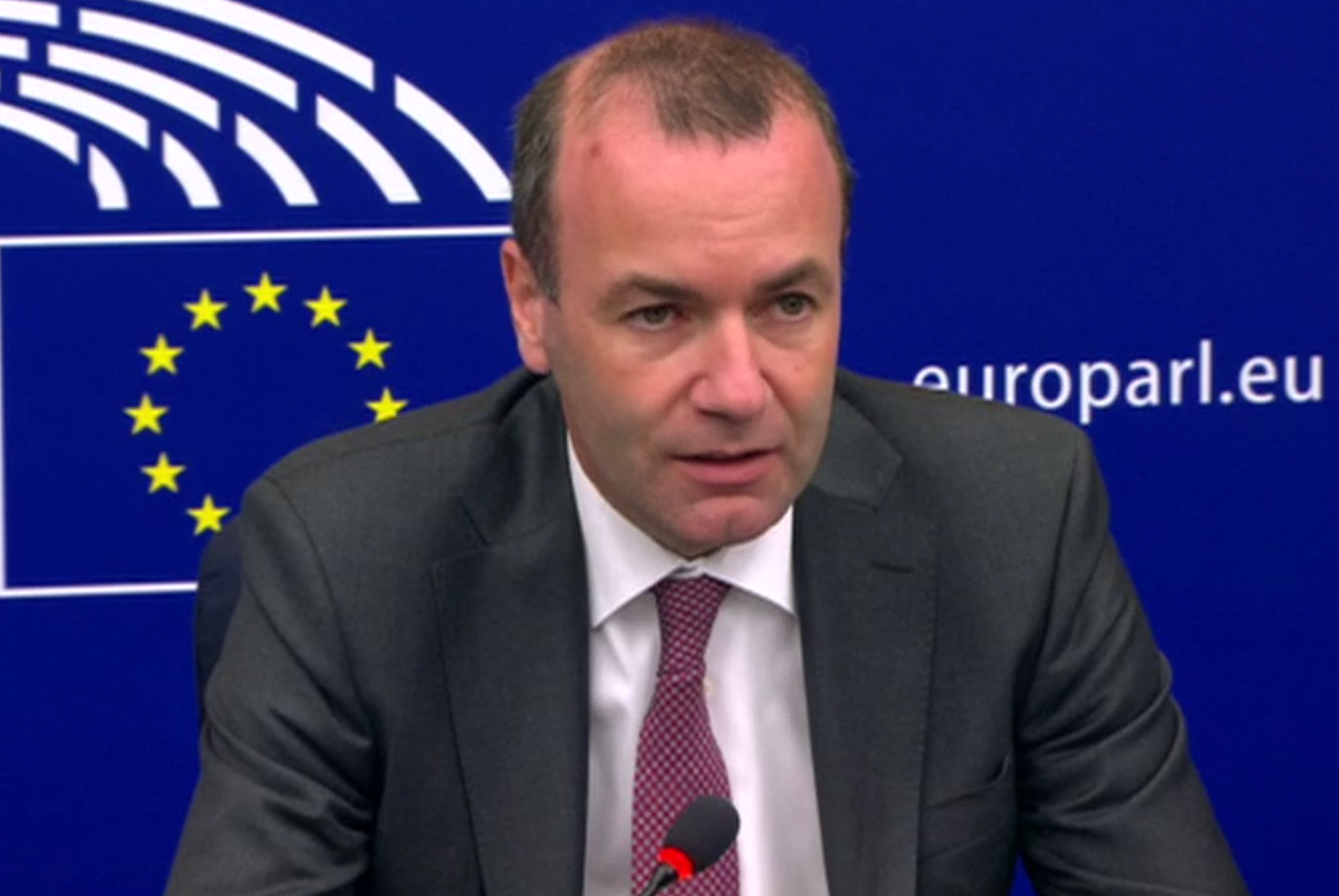 Manfred Weber has Angela Merkel’s public backing