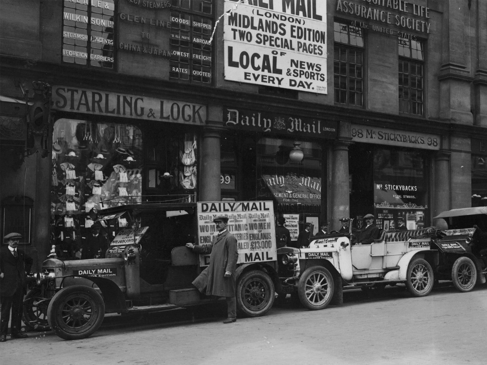 The Daily Mail offices on Fleet Street, purveyors of fake news as far back as 1918 (Getty)