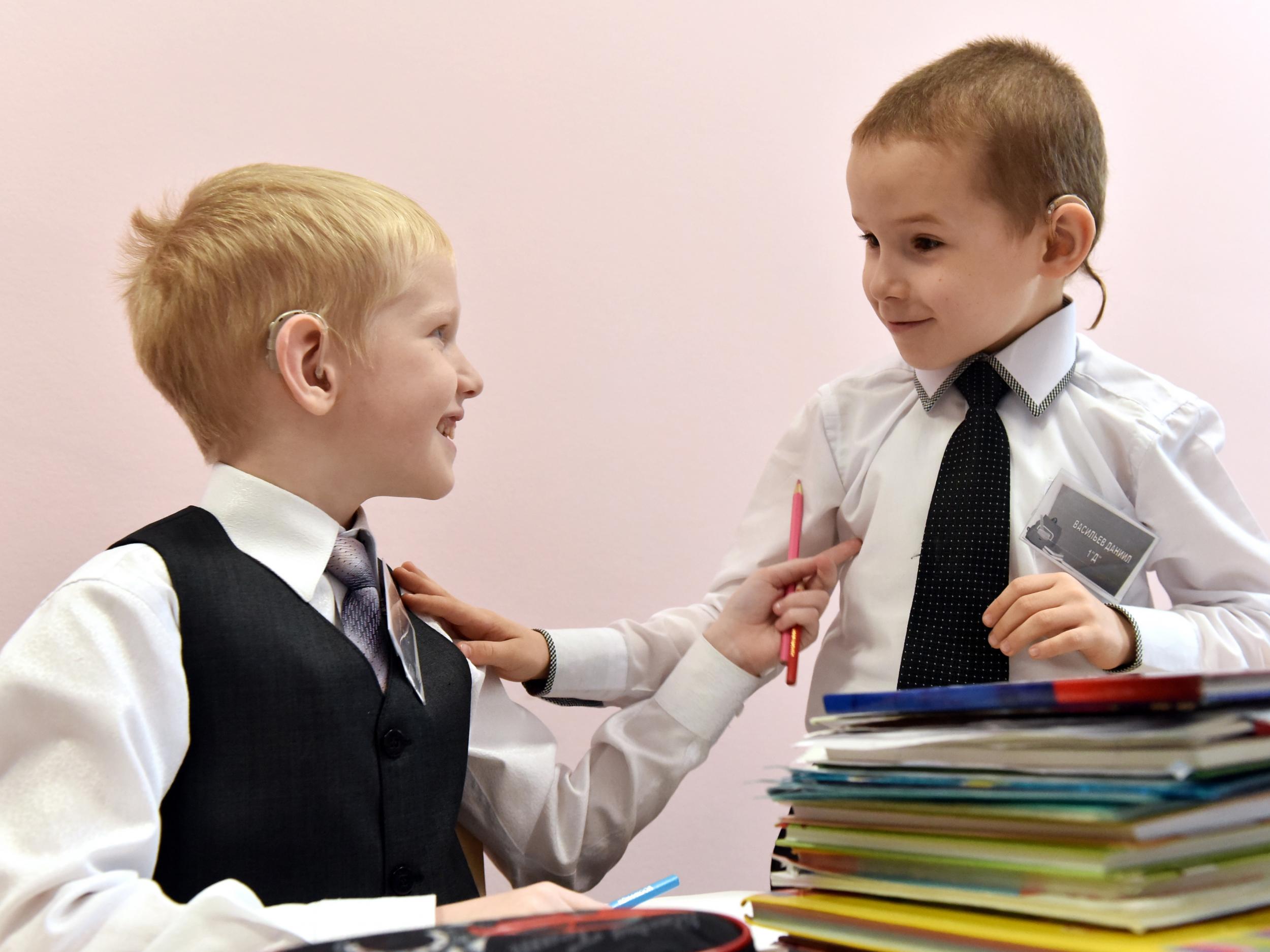 Sign language (BSL in the British case and LSF in the French) was key to educational development for deaf children