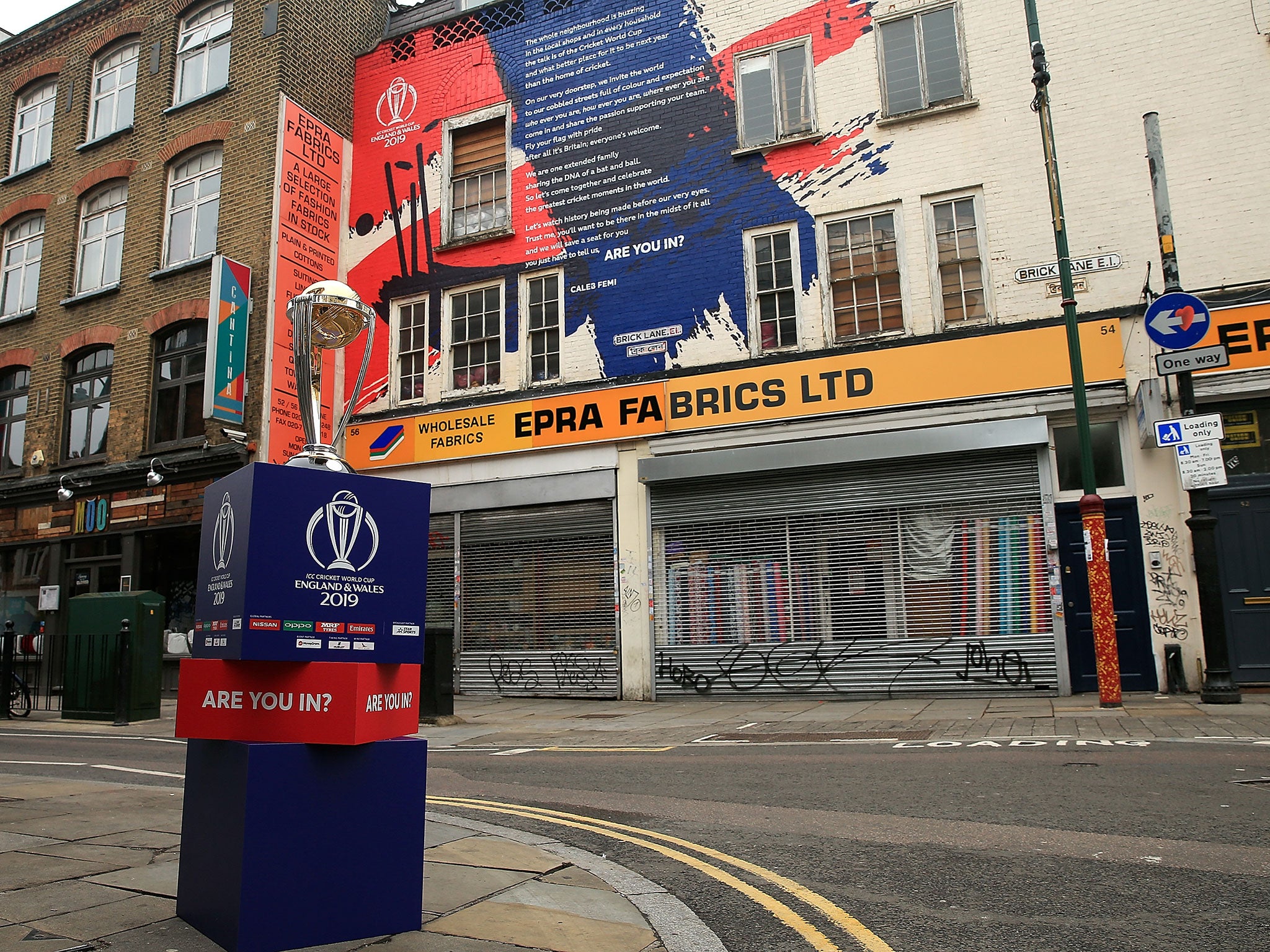 The one-year countdown to the World Cup was launched in Shoreditch