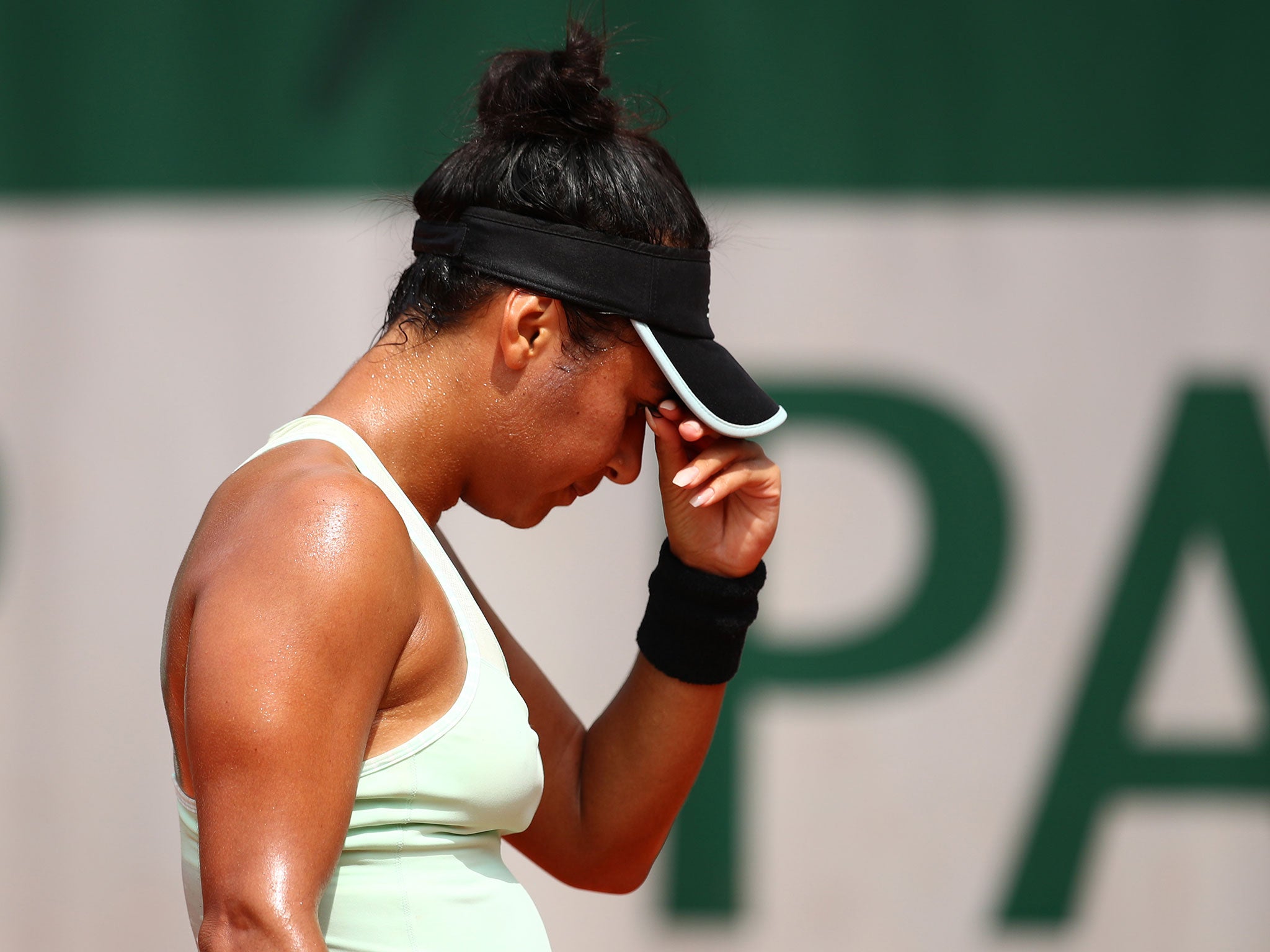 Heather Watson fell away in the final two games of the match