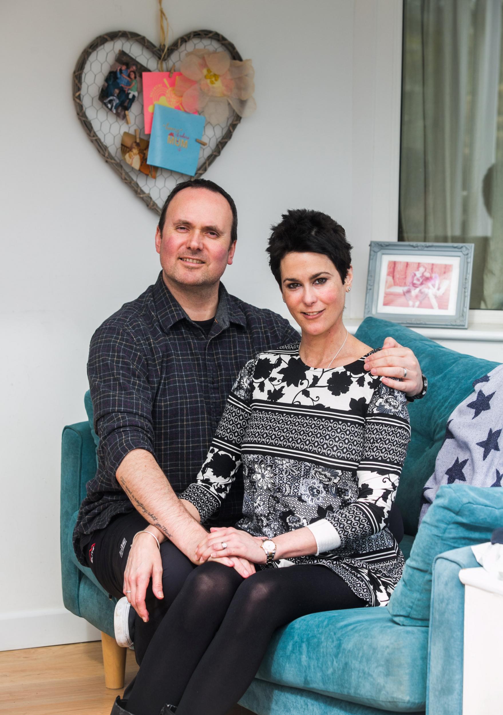 Paul and Laura Harris brought their wedding forward because of her diagnosis