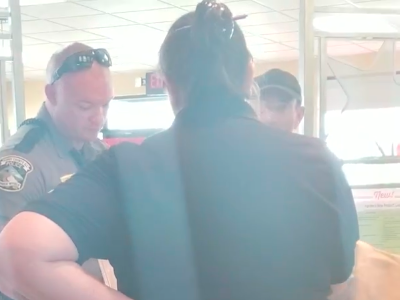 A South Carolina police officer bought a homeless man food instead of kicking him out of a restaurant