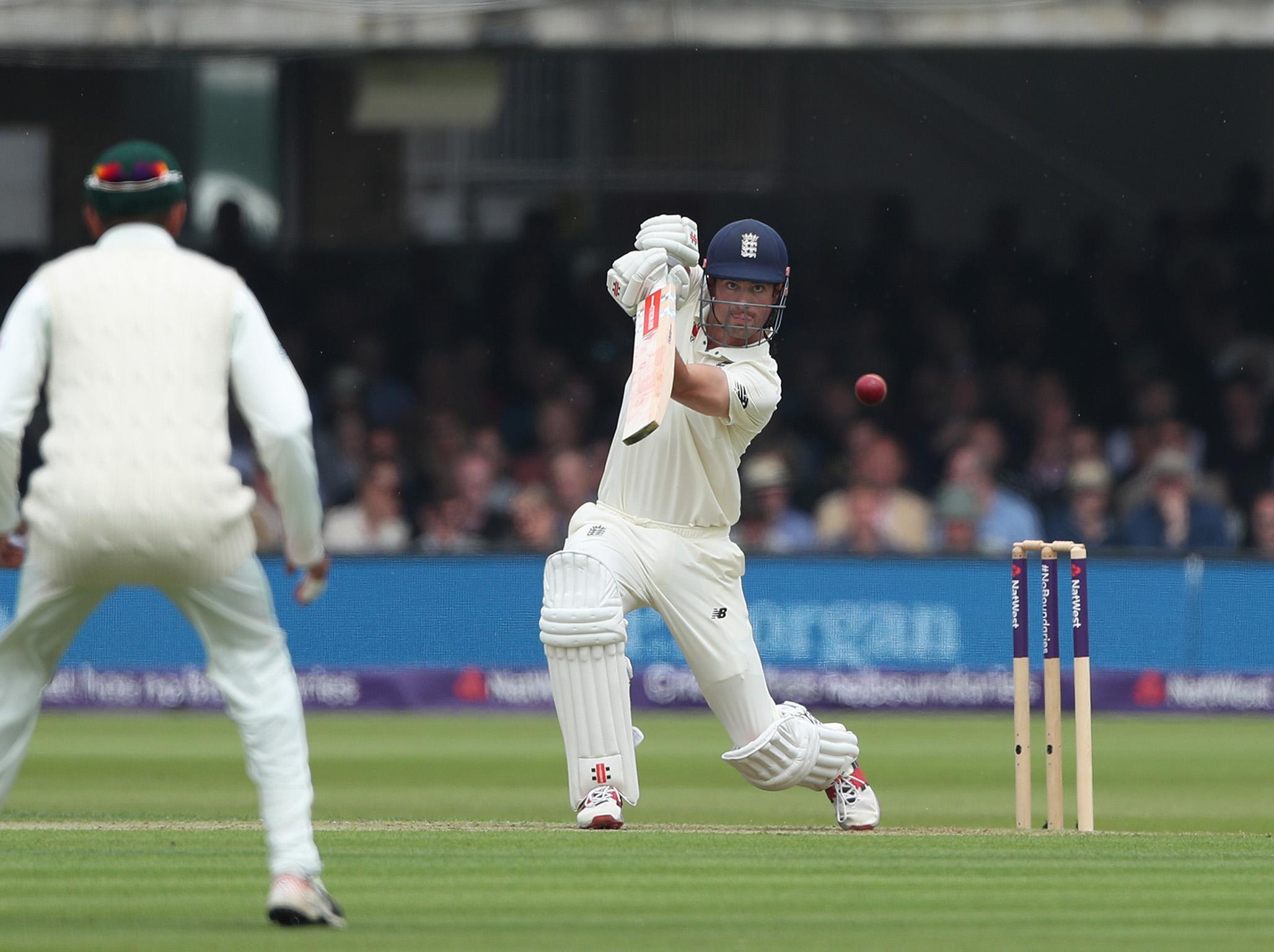 Alastair Cook helped establish a lead