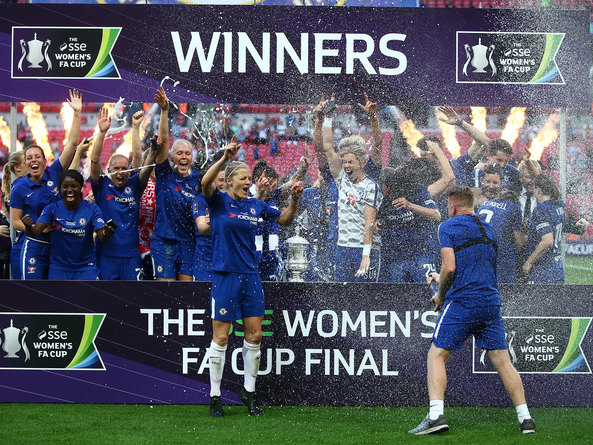 The club beat Arsenal 3-1 to win the FA Cup in May