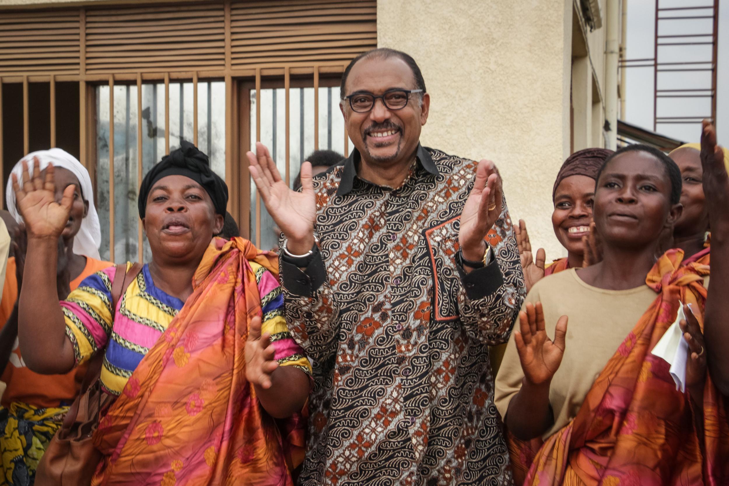 The director of UNAIDS Michel Sidibe in 2017