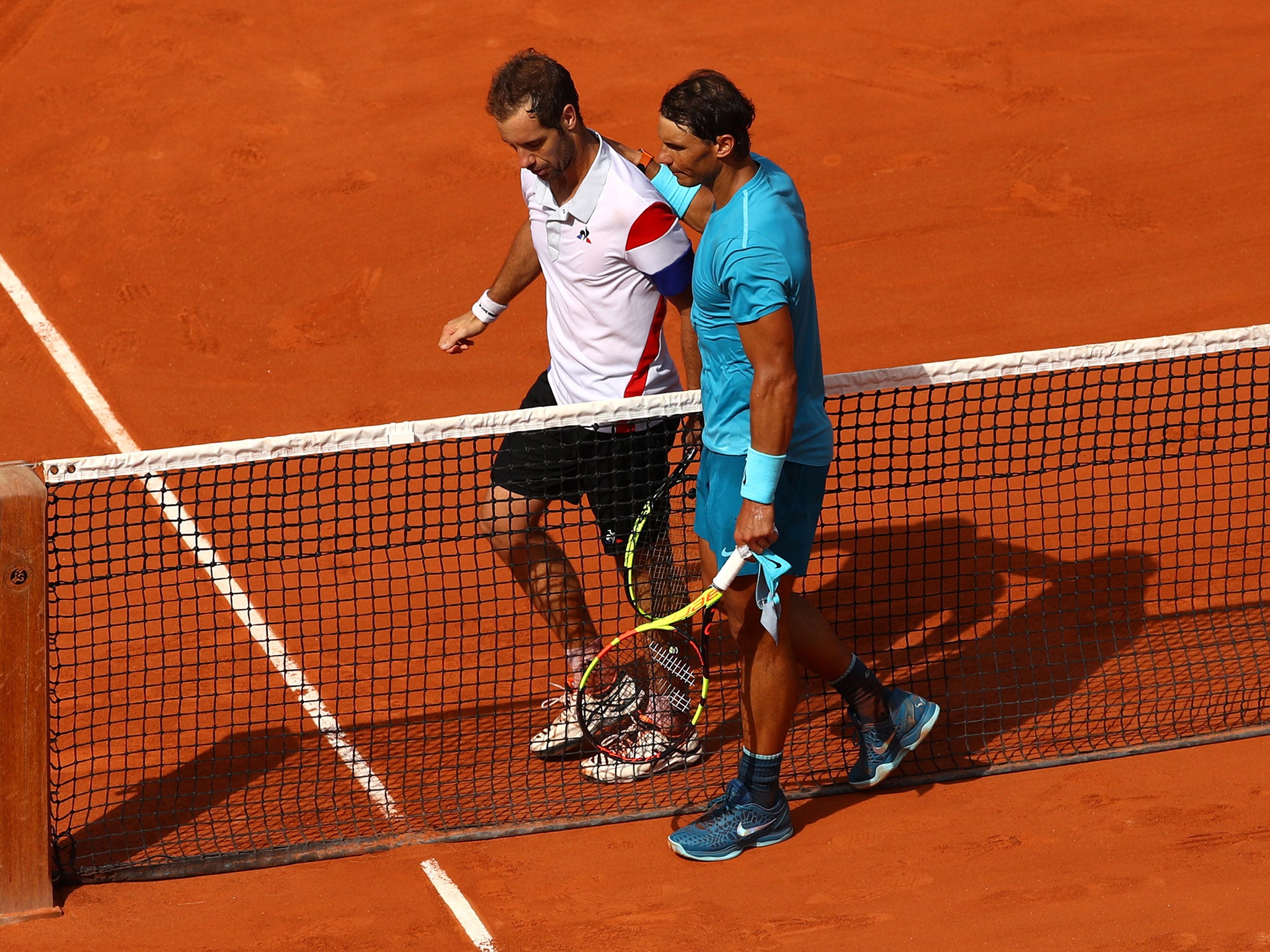 Nadal is now 16-0 against his good friend