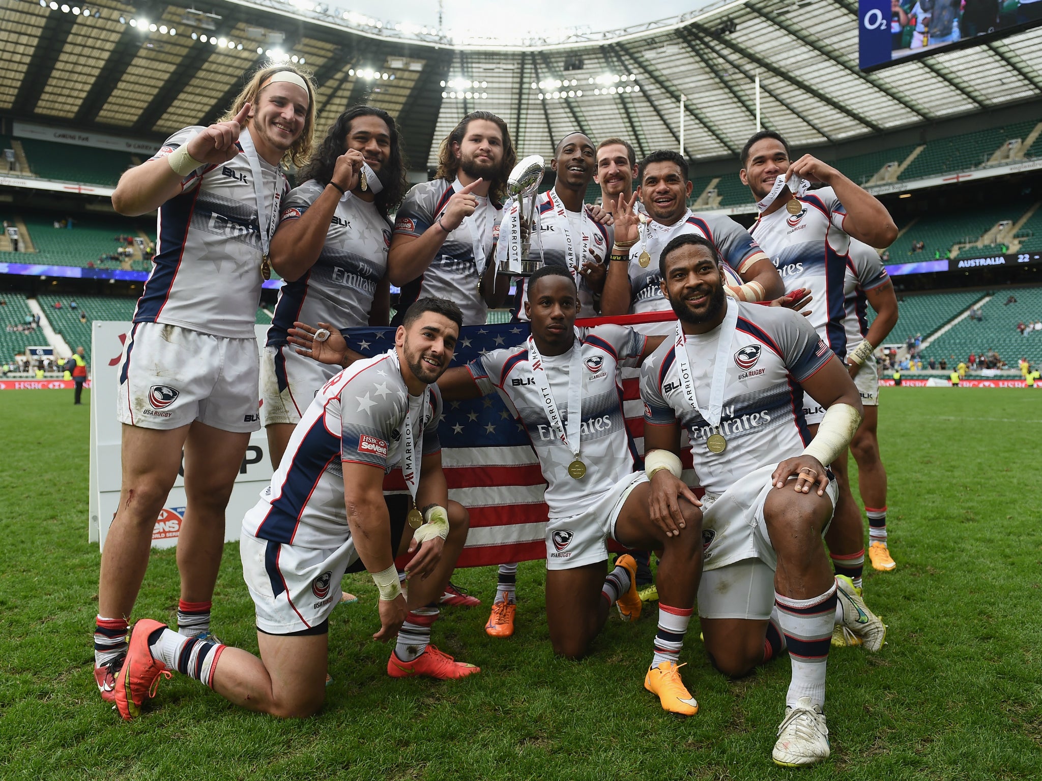 The United States will host the Sevens World Cup three years after winning their first tournament