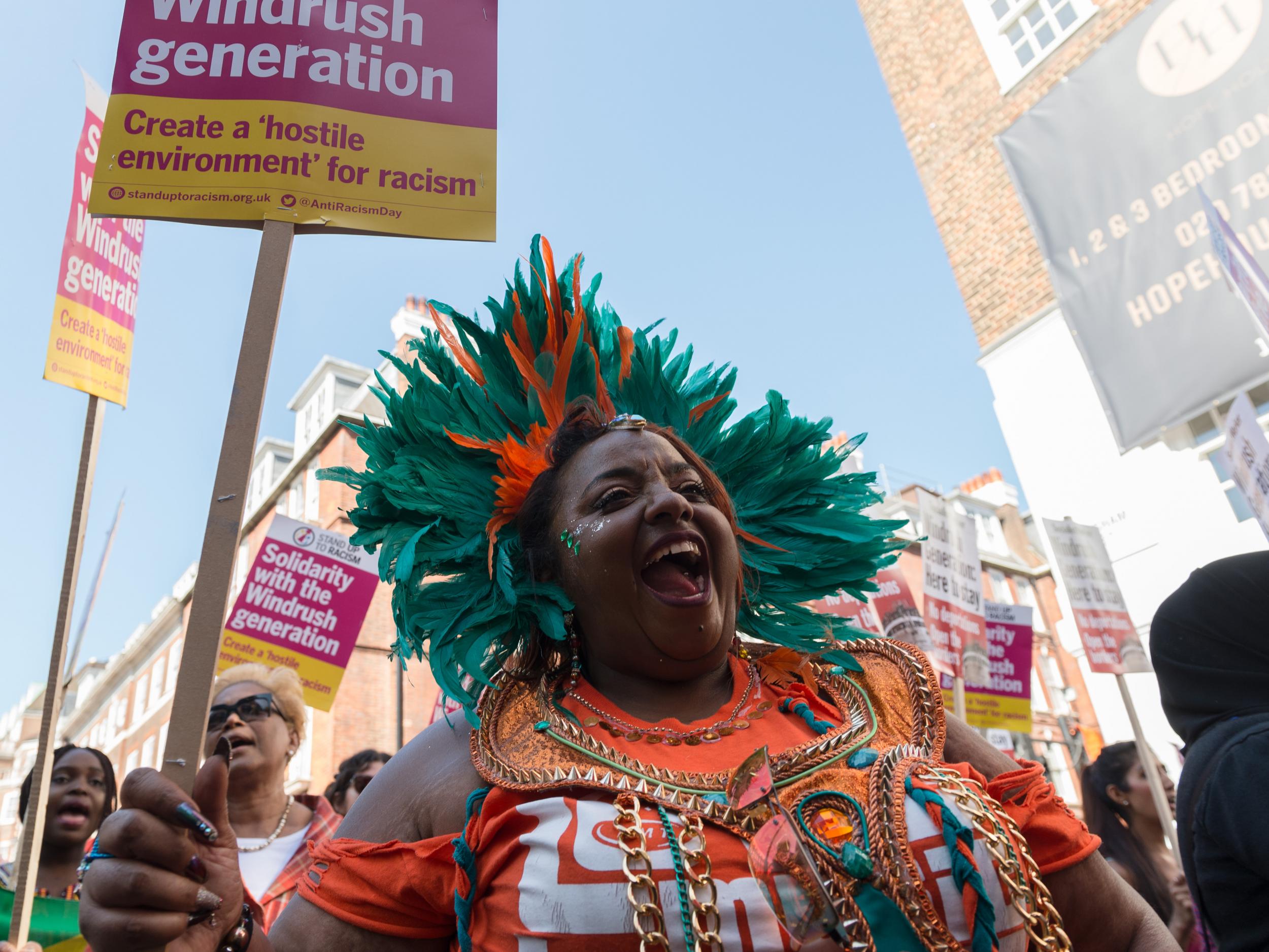 Demonstrators march against the ‘hostile environment’ last year