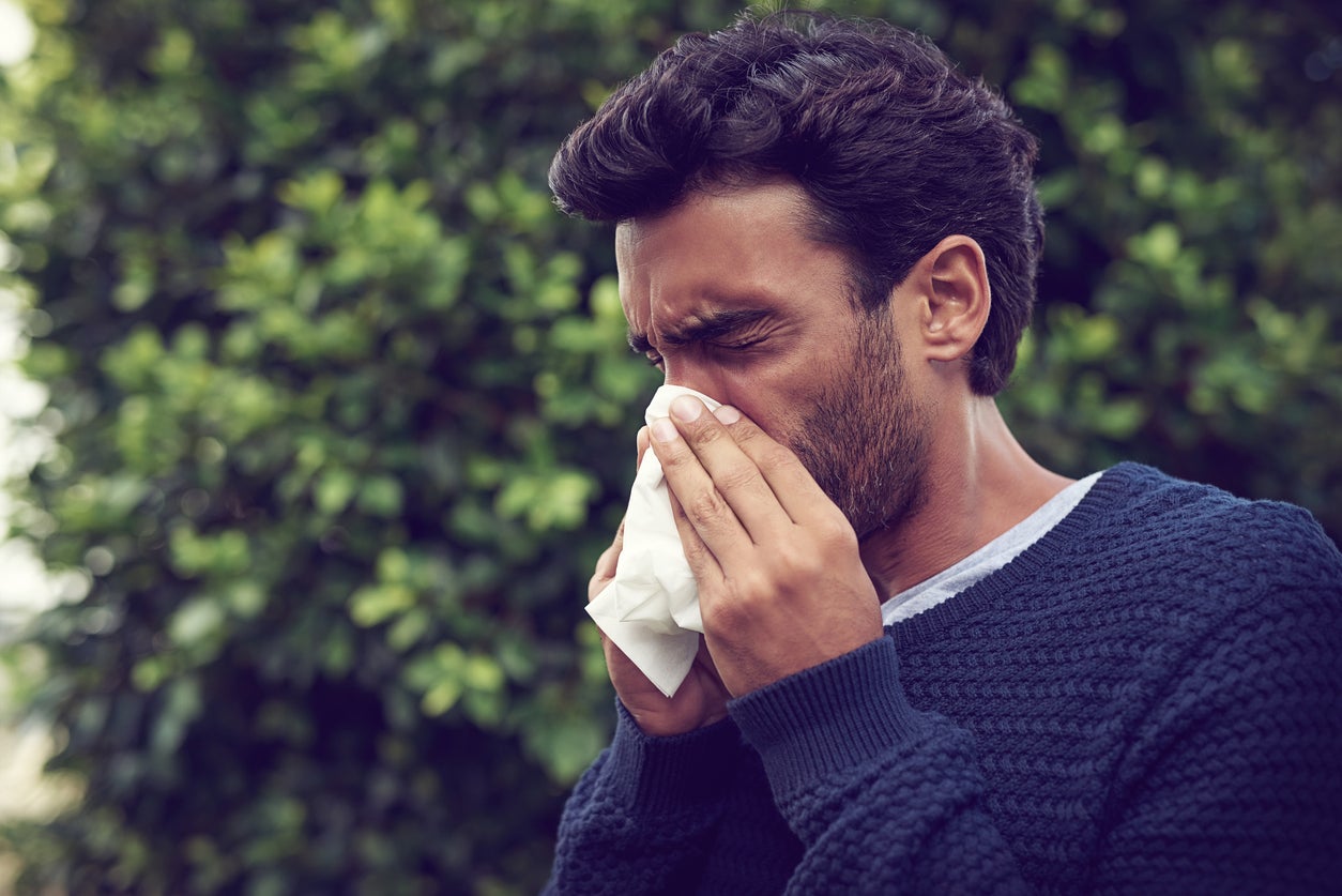 The Met Office has issued pollen warnings for multiple regions
