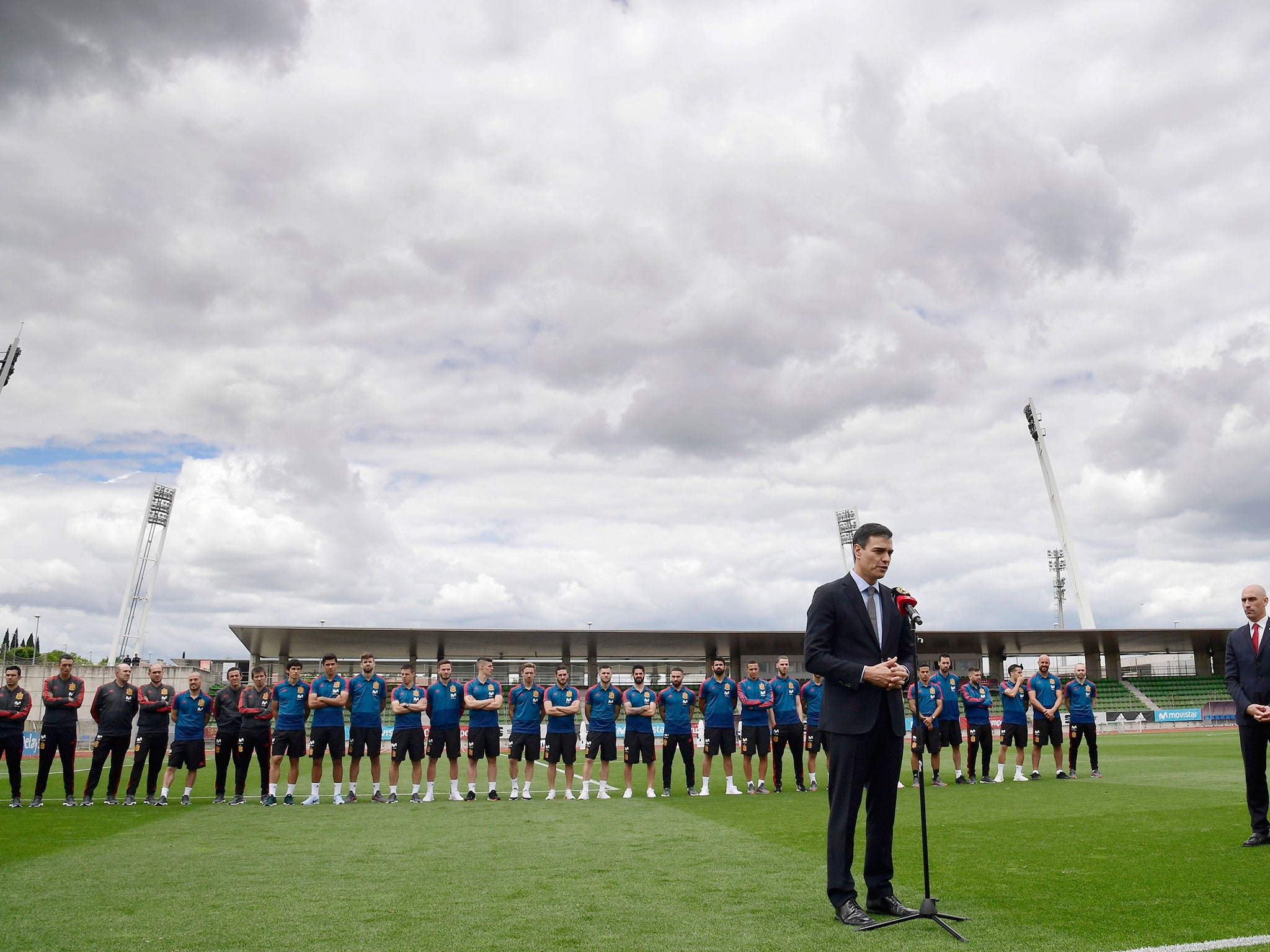 de Gea refused to applaud after Pedro Sanchez had addressed the players