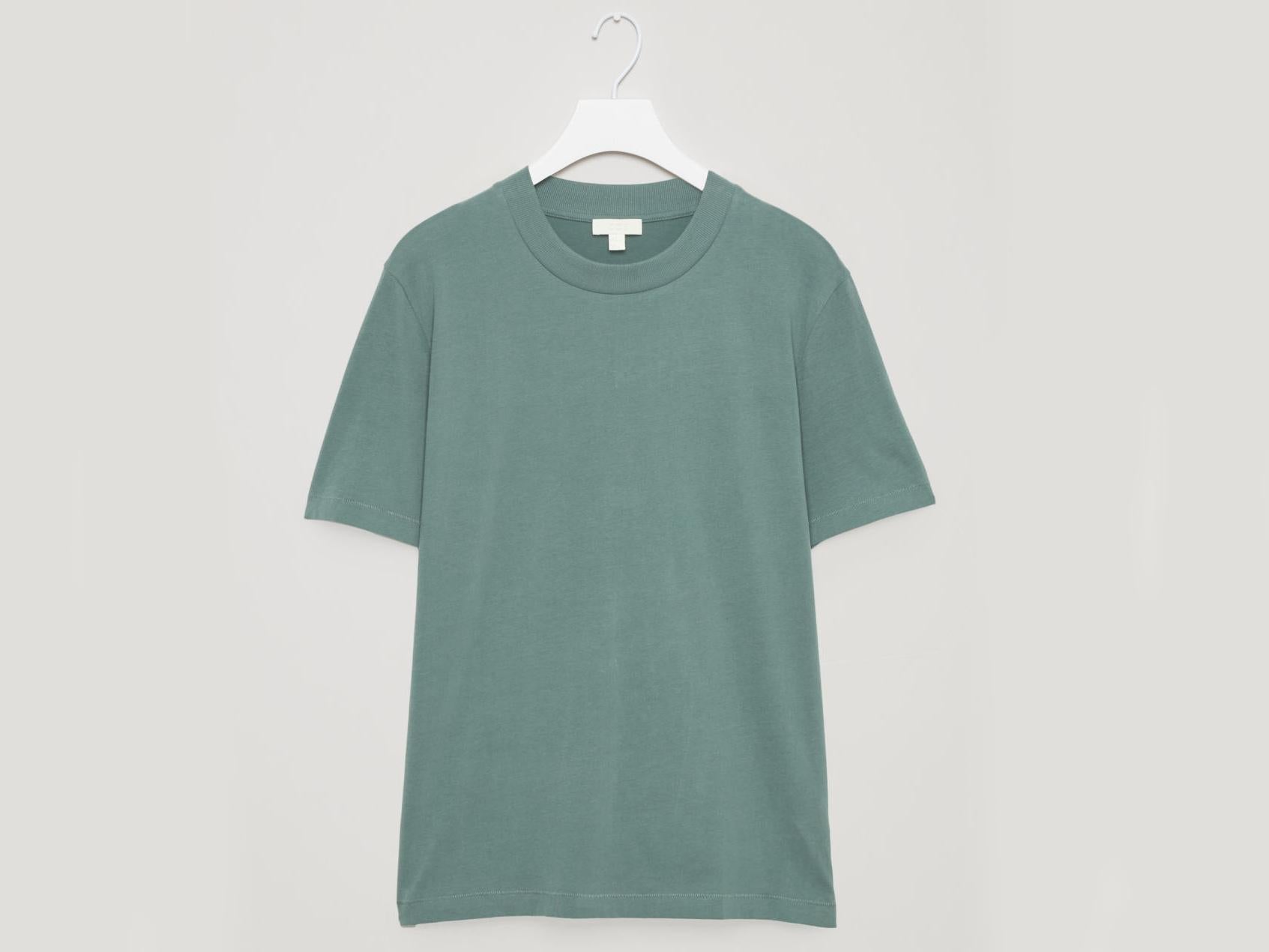 T-Shirt with Rib Neck, £19, Cos