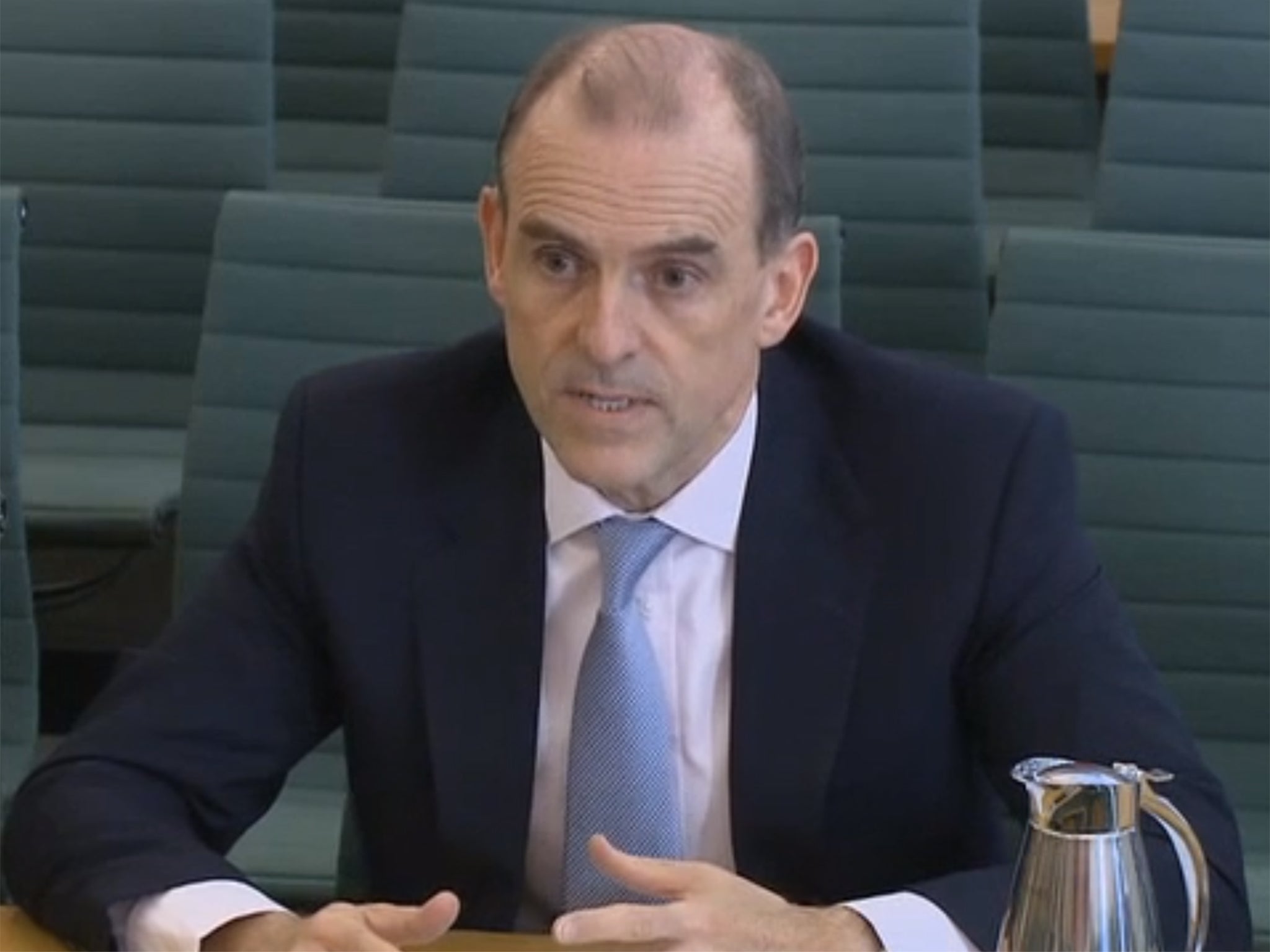 The bank's now former boss in front of the Treasury Committee over the bank's IT issues