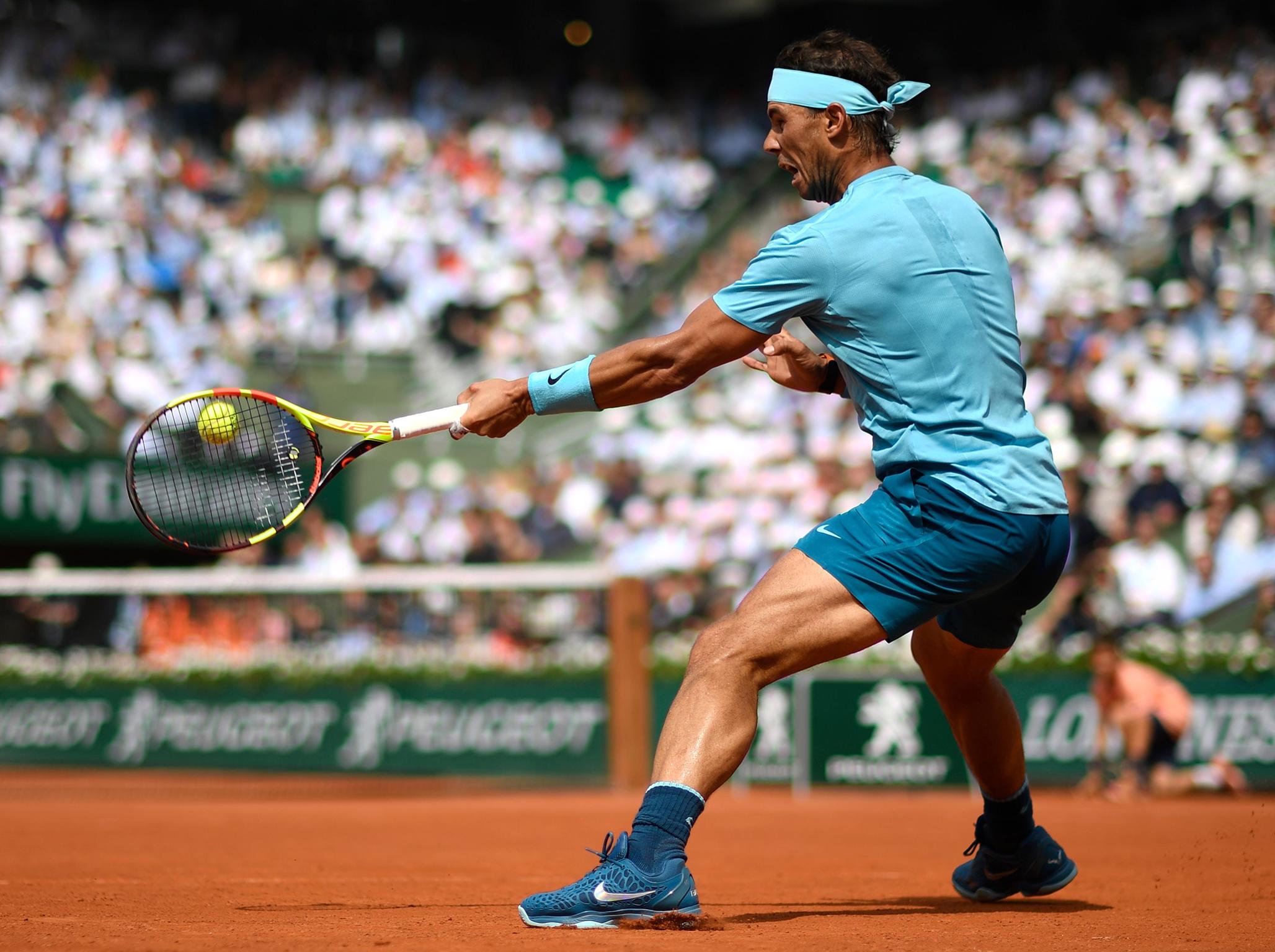 Nadal struggled to find his rhythm early on in the match