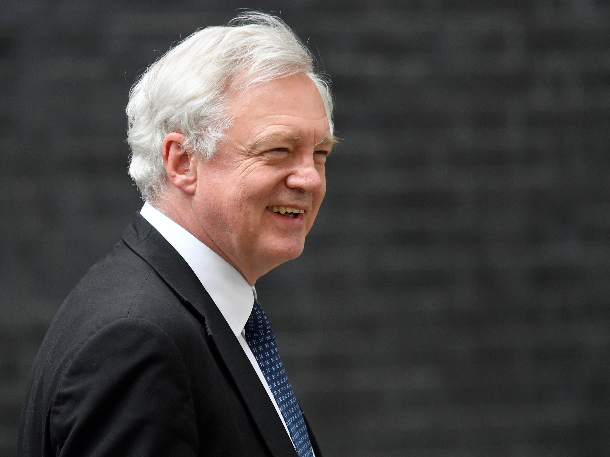 David Davis leaves 10 Downing Street