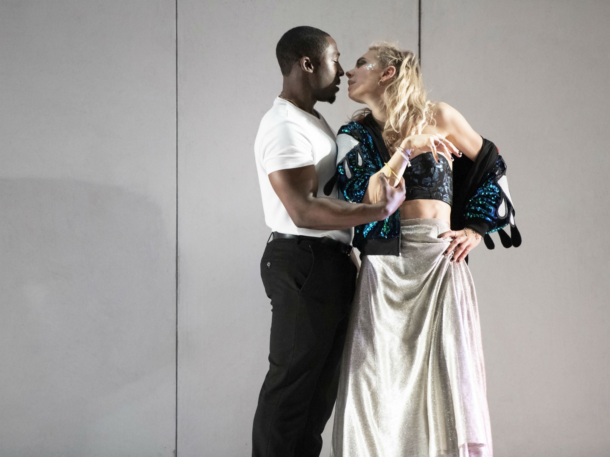 Eric Kofi Abrefa and Vanessa Kirby in 'Julie'