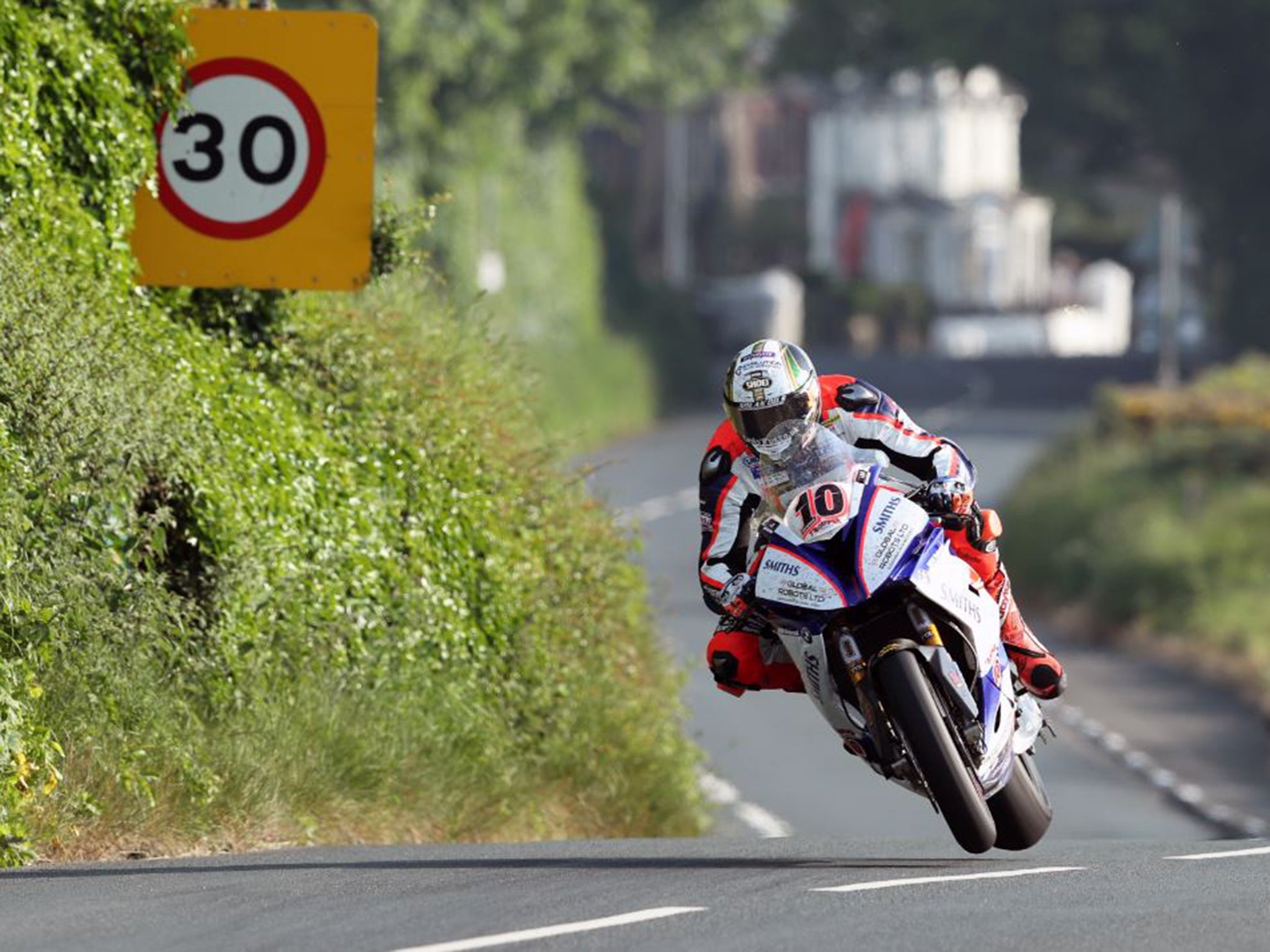 Peter Hickman twice broke the outright lap record in the Senior TT