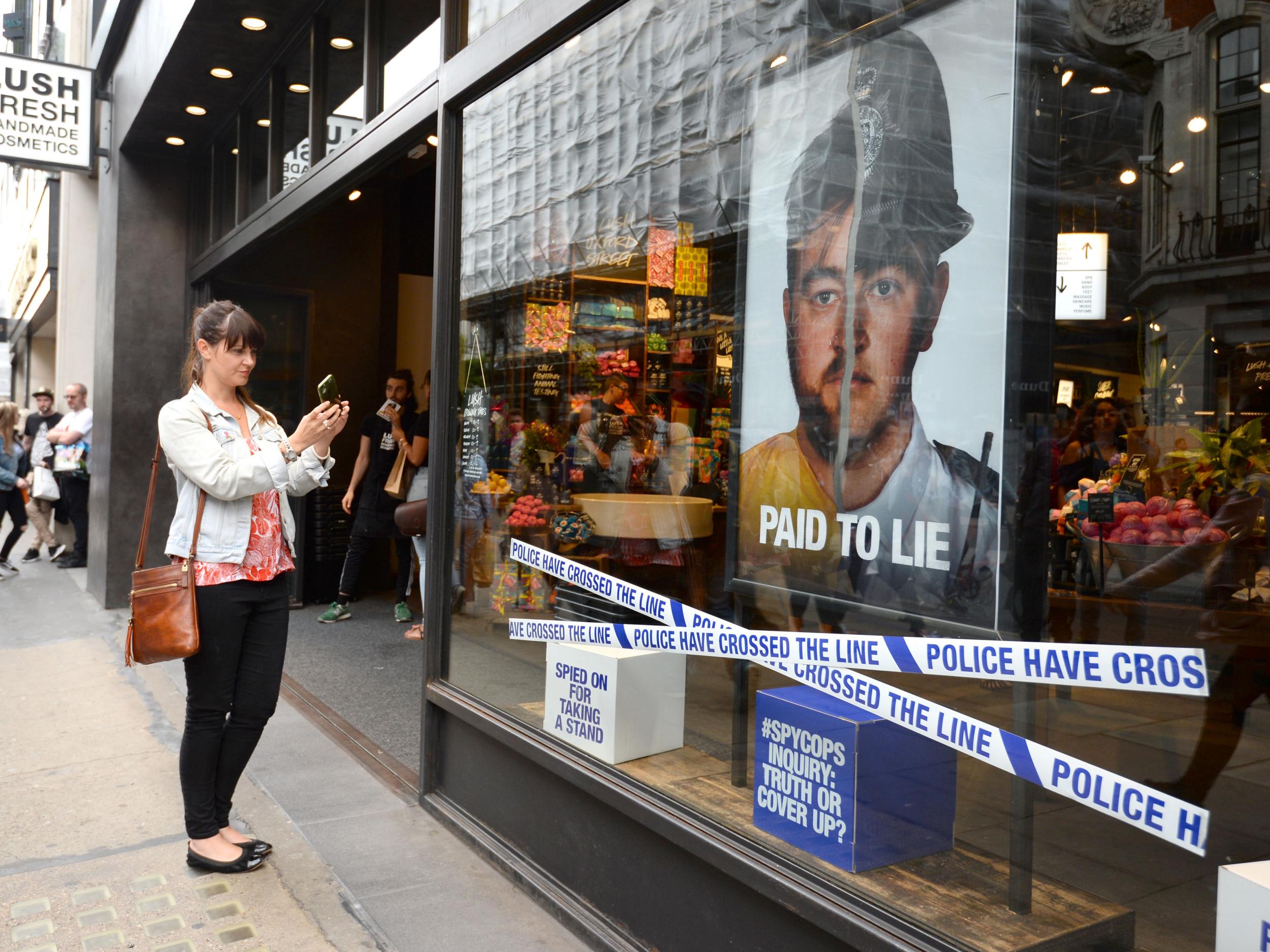 The Lush window displays are being taken down