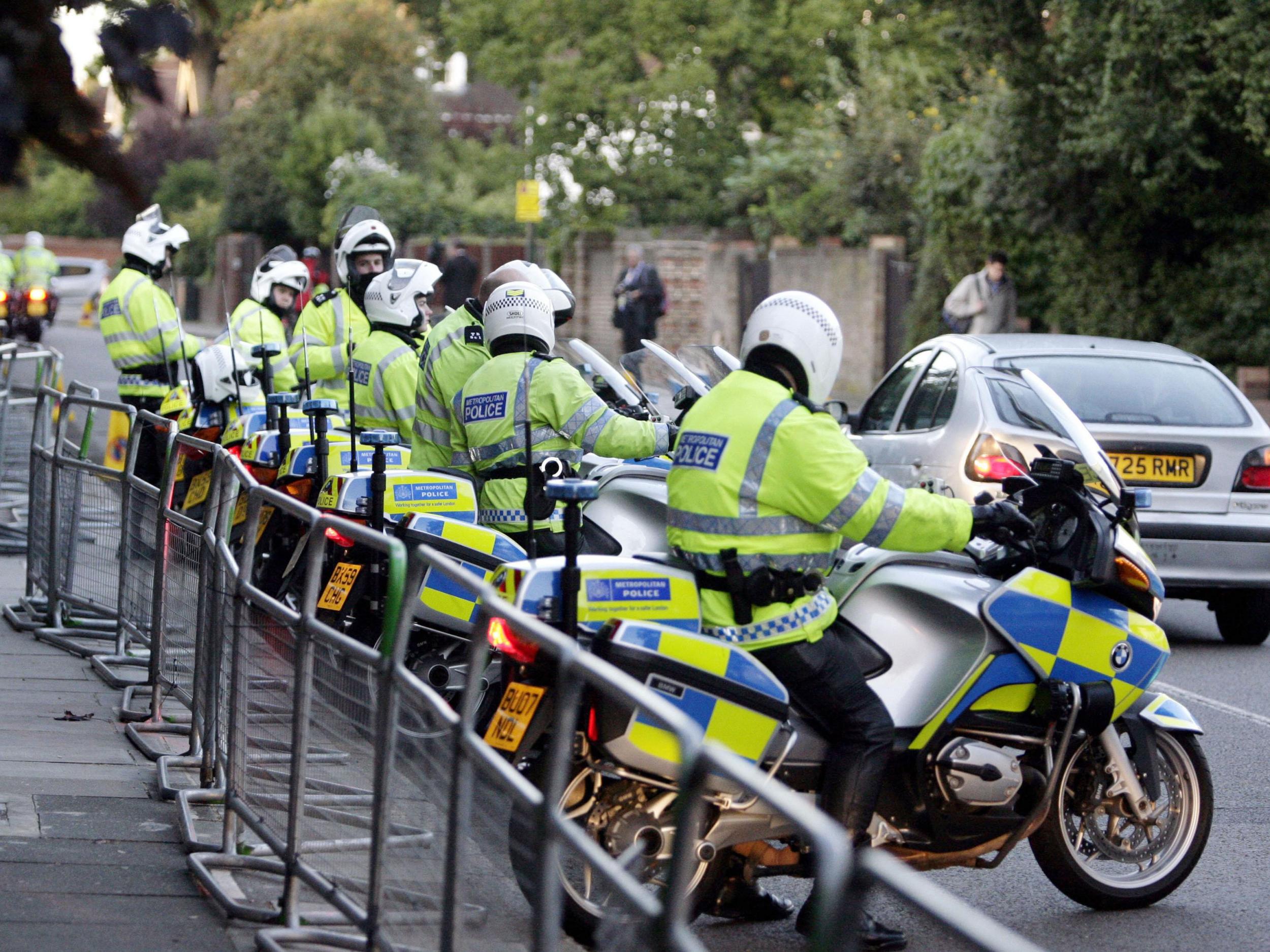 The officer (not pictured) was knocked off his motorbike during a dispute in Coventry