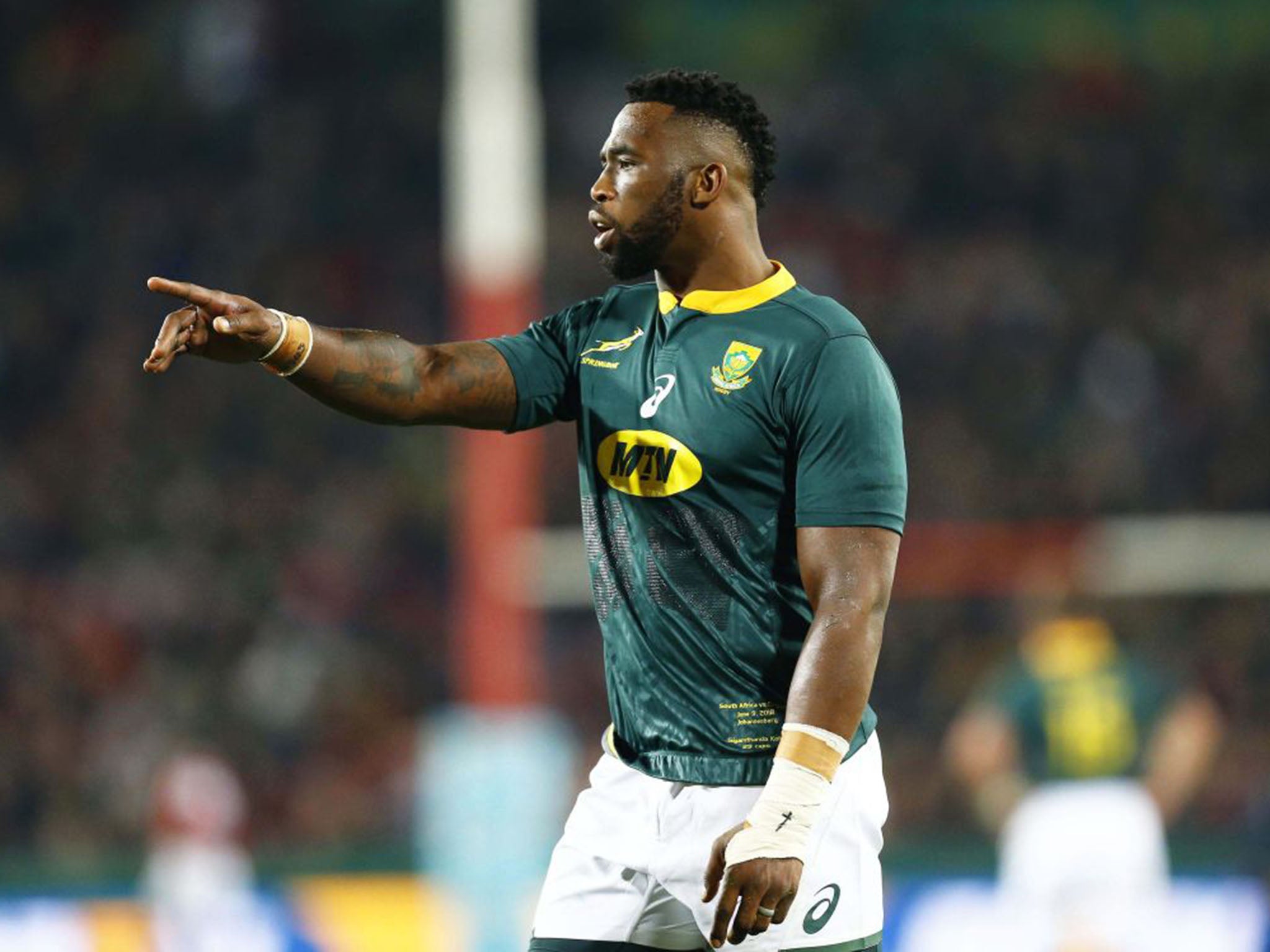 Siya Kolisi, South Africa's first black national rugby captain, helped the team win an epic first Test against England