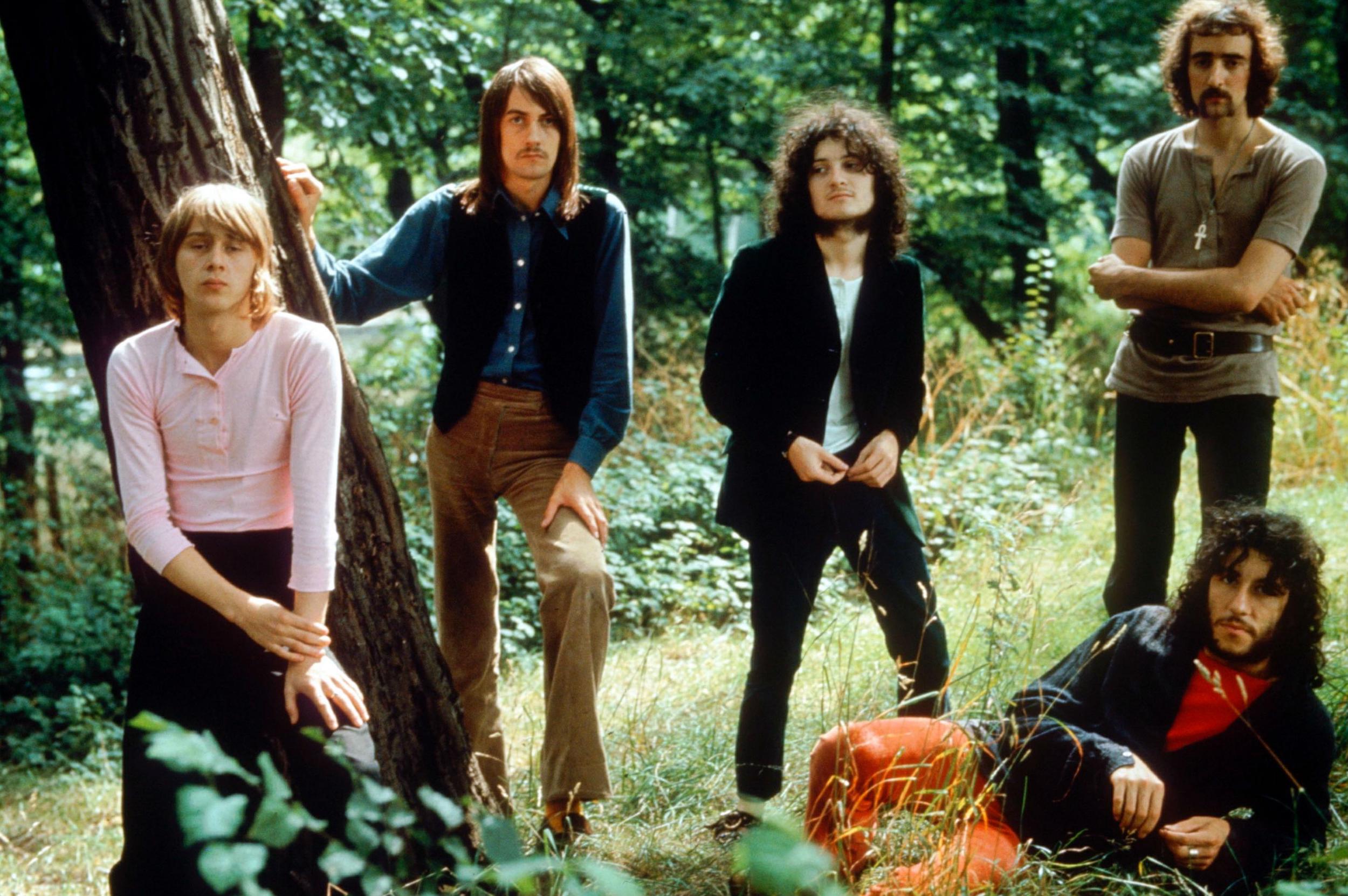 Fleetwood Mac: (left to right) Danny Kirwan, Mick Fleetwood, Jeremy Spencer, John McVie, Peter Green