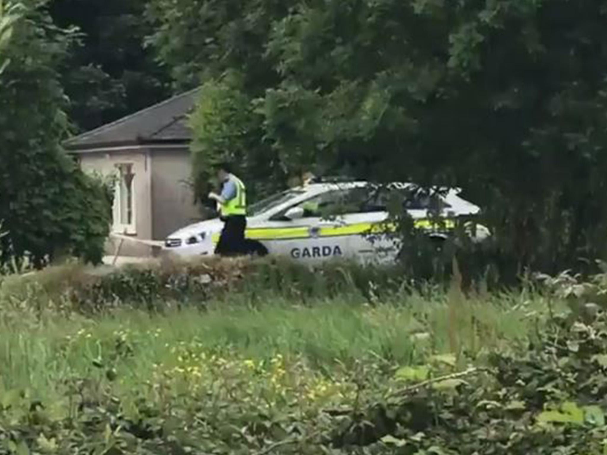 Police at the murder scene in Ballincollig, County Cork