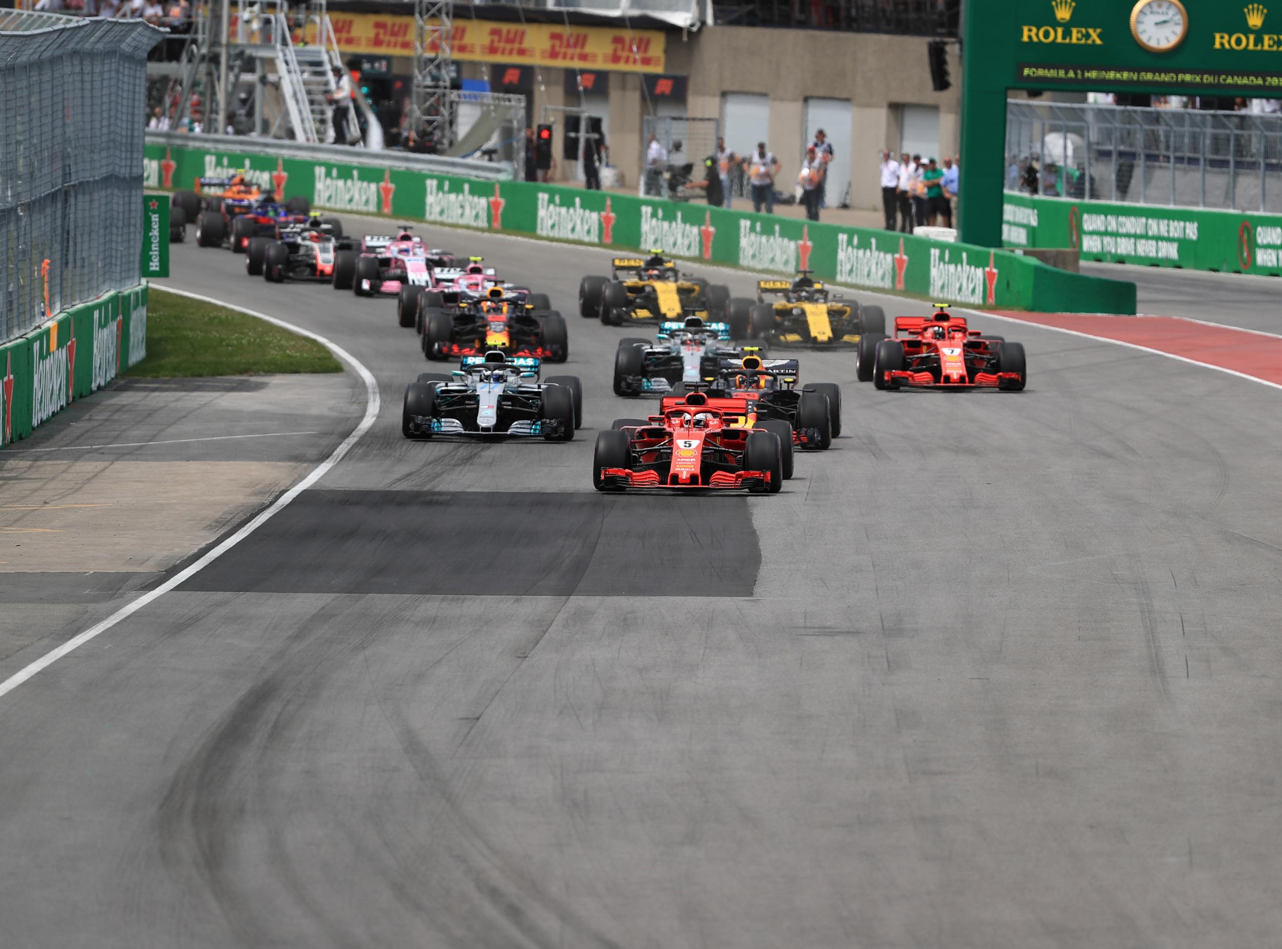 Vettel leads from the front in Montreal