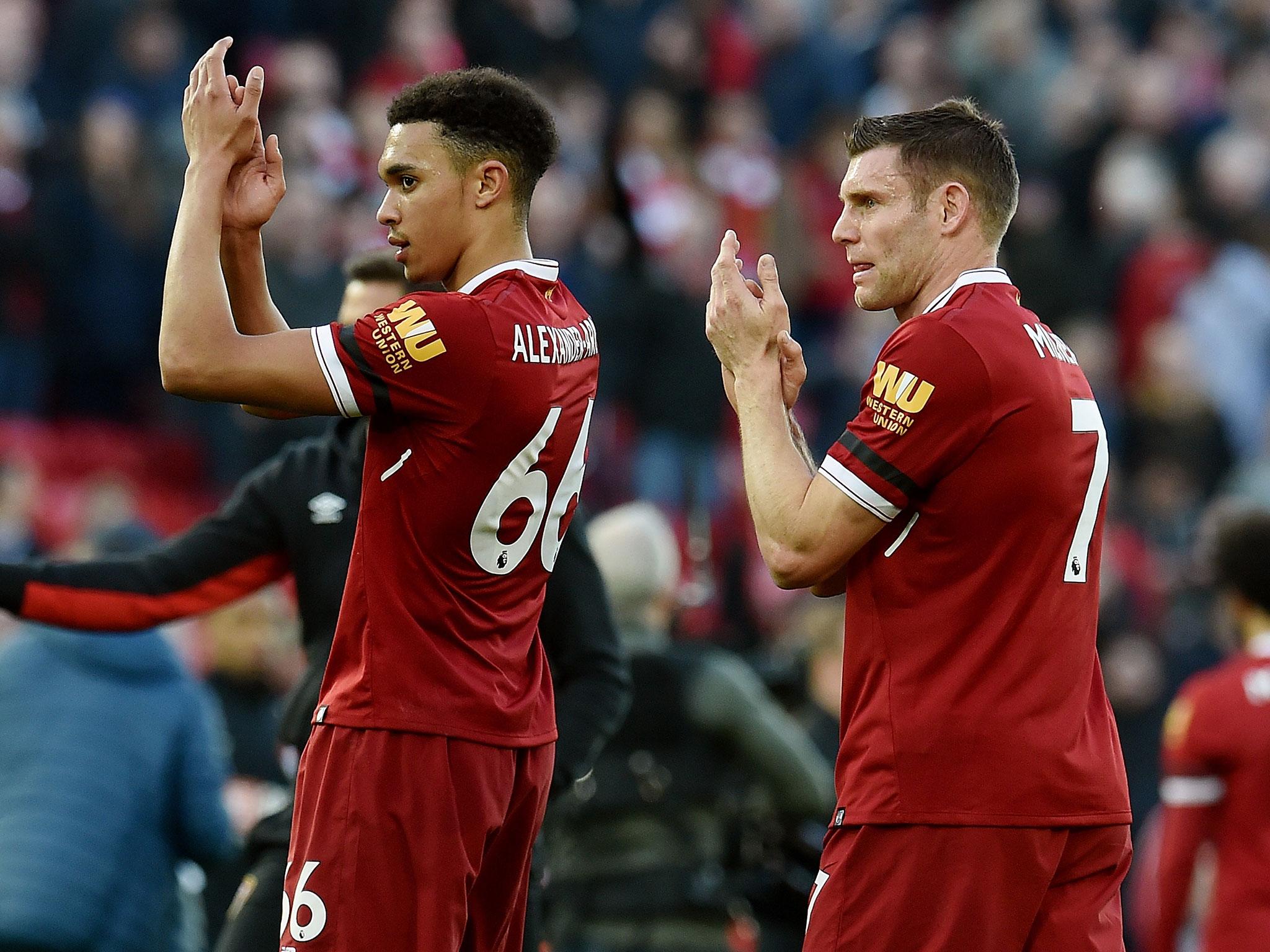 Milner has helped to mentor Alexander-Arnold