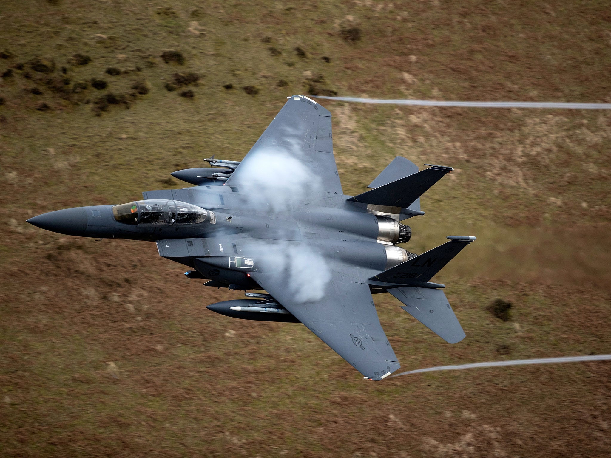 A US Air Force F-15 jet