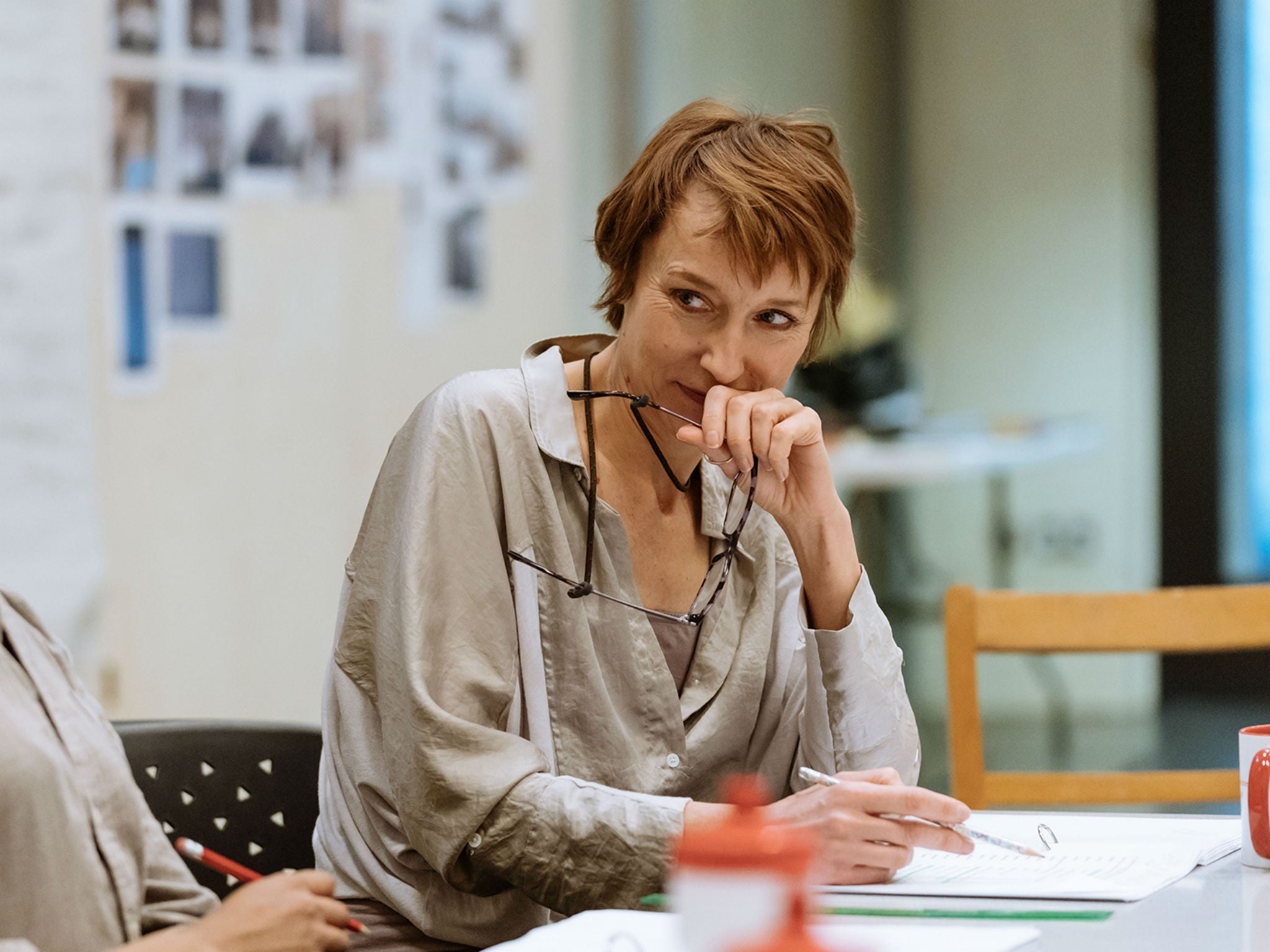 Lia Williams in rehearsals for ‘The Prime of Miss Jean Brodie’ at the Donmar Warehouse